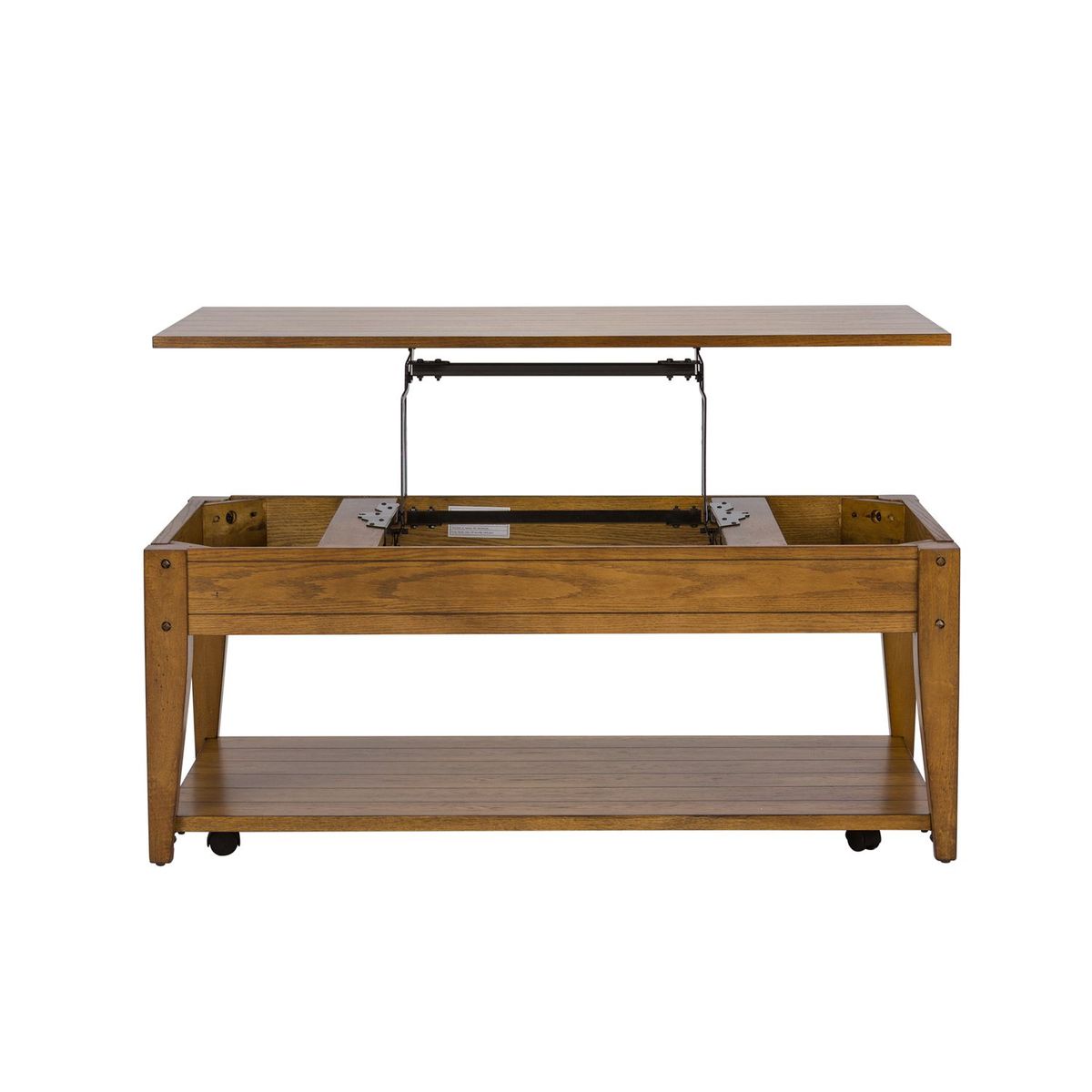 Liberty Furniture Lake House Lift Top Cocktail Table in Oak