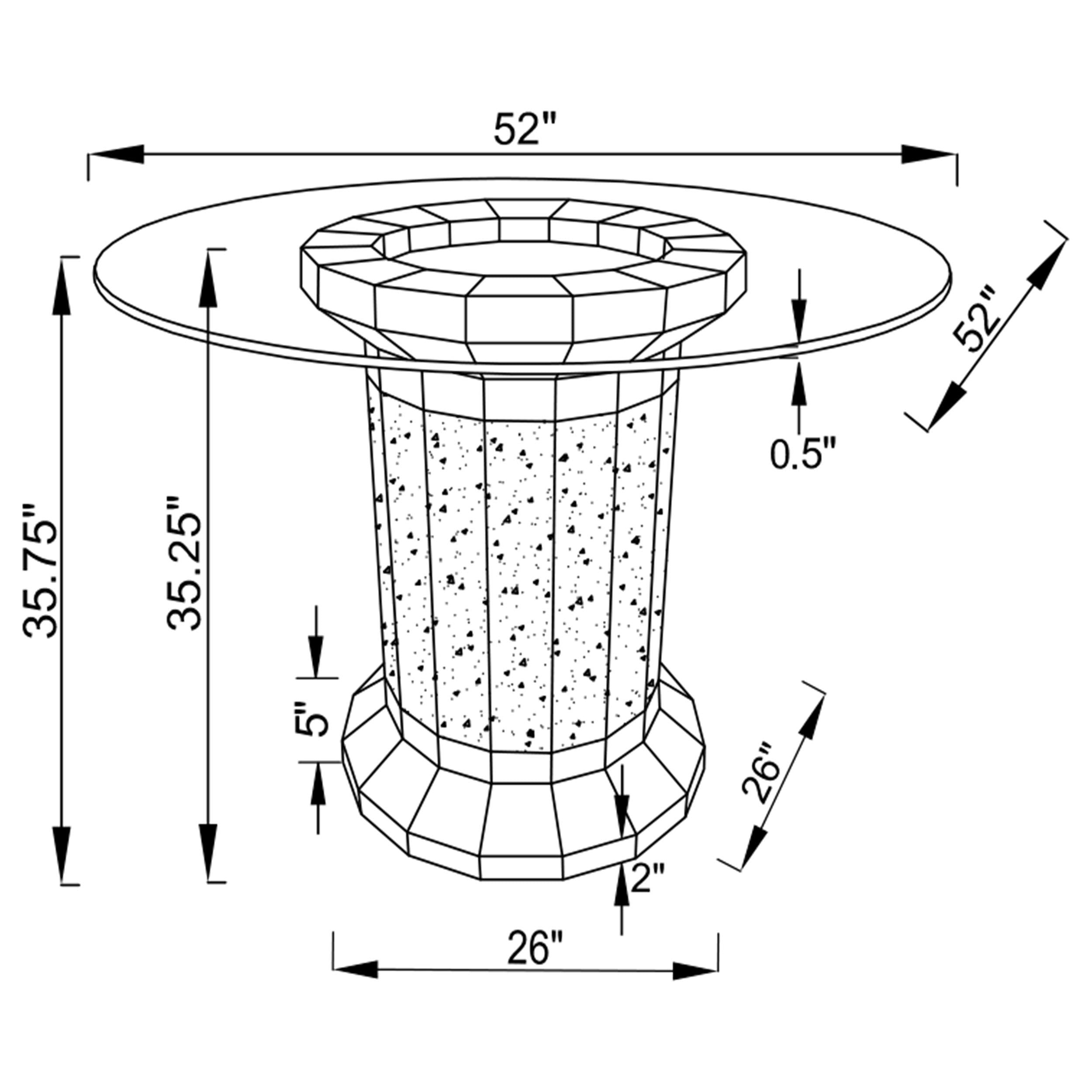 Ellie 5 Pc Counter Height Dining Sets Gray