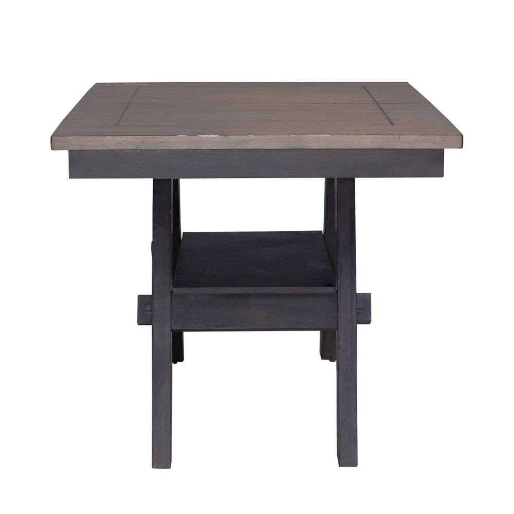 Liberty Furniture Lawson Gathering Table in Weathered Gray 116GY-GT4078