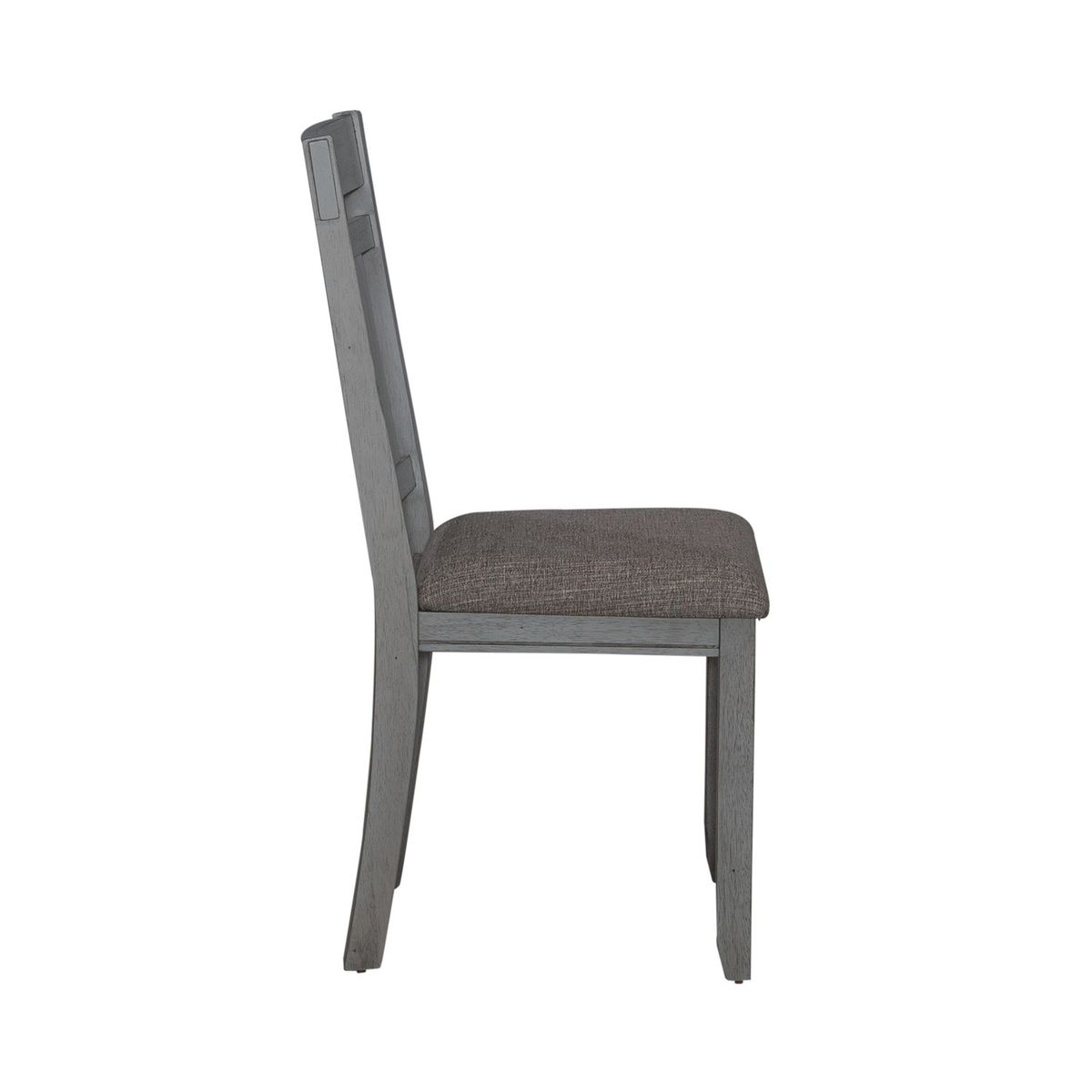 Liberty Furniture Newport Splat Back Side Chair (Set of 2) in Smokey Grey