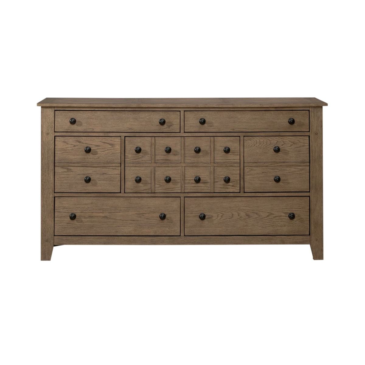 Liberty Furniture Grandpas Cabin 7 Drawer Dresser in Sandstone