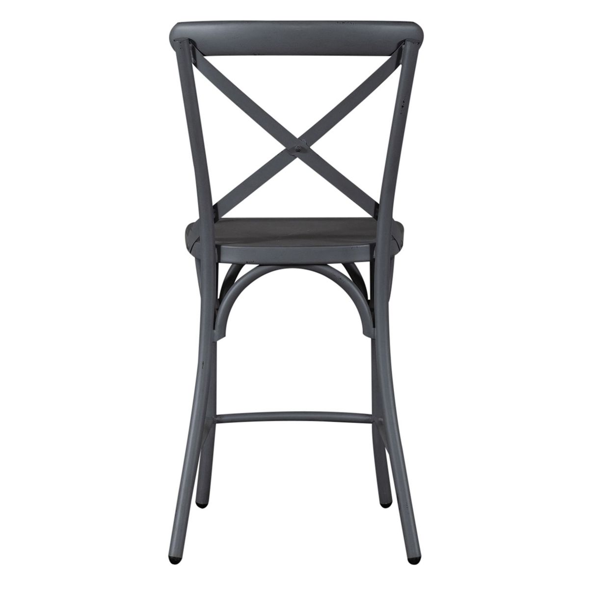 Liberty Furniture Vintage Series X Back Counter Chair in Grey