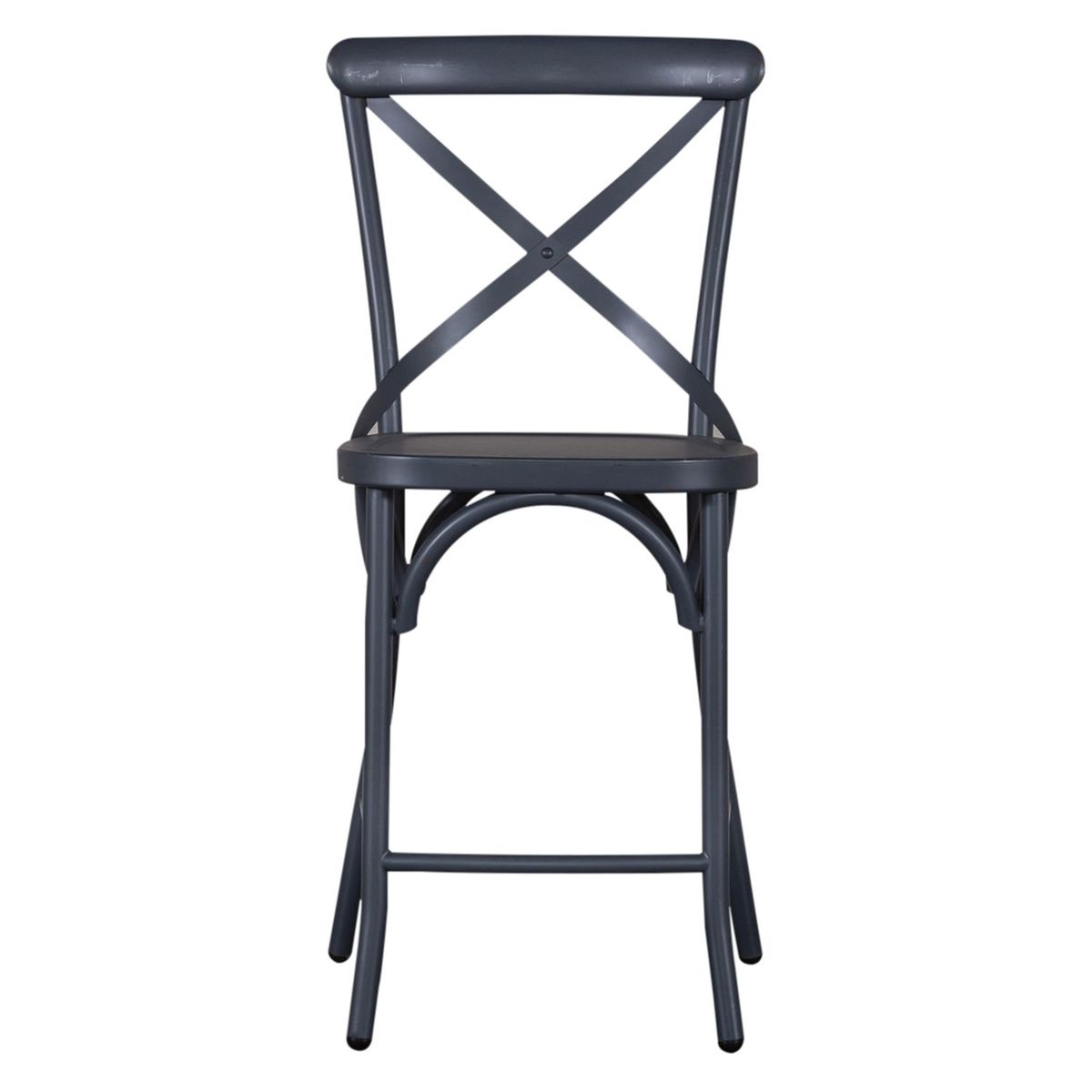 Liberty Furniture Vintage Series X Back Counter Chair in Navy (Set of 2) image