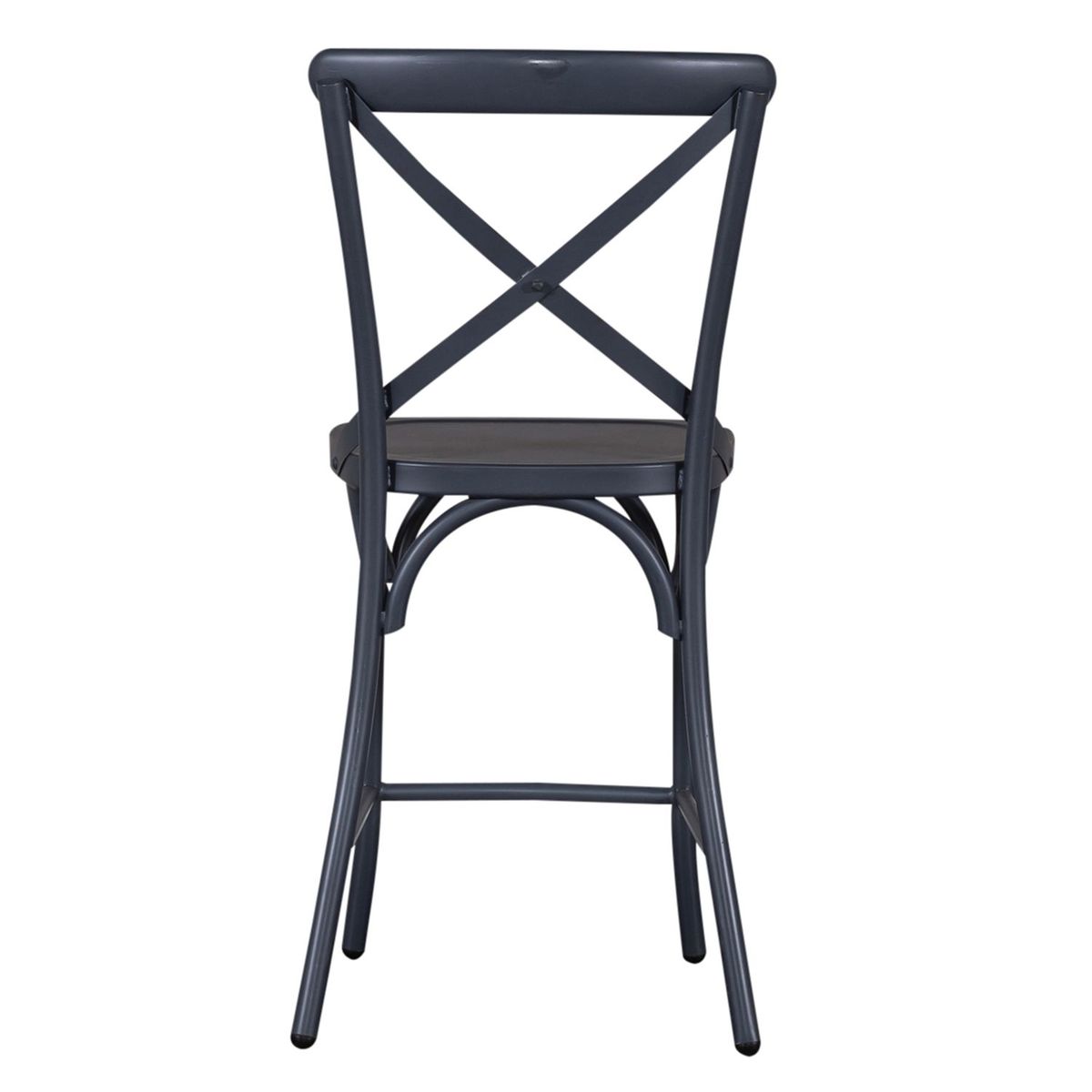 Liberty Furniture Vintage Series X Back Counter Chair in Navy (Set of 2)