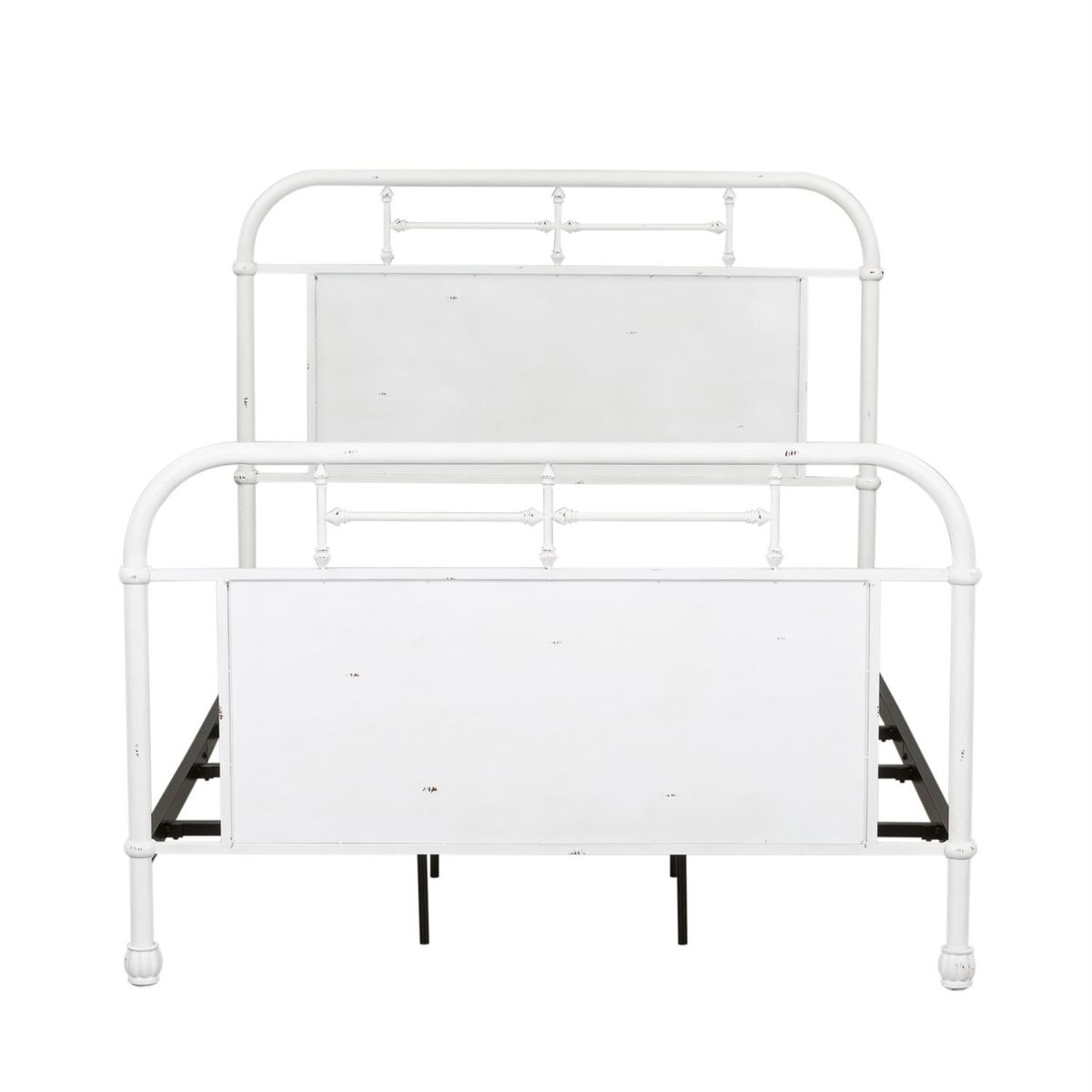 Liberty Furniture Vintage Series Twin Metal Bed in Antique White