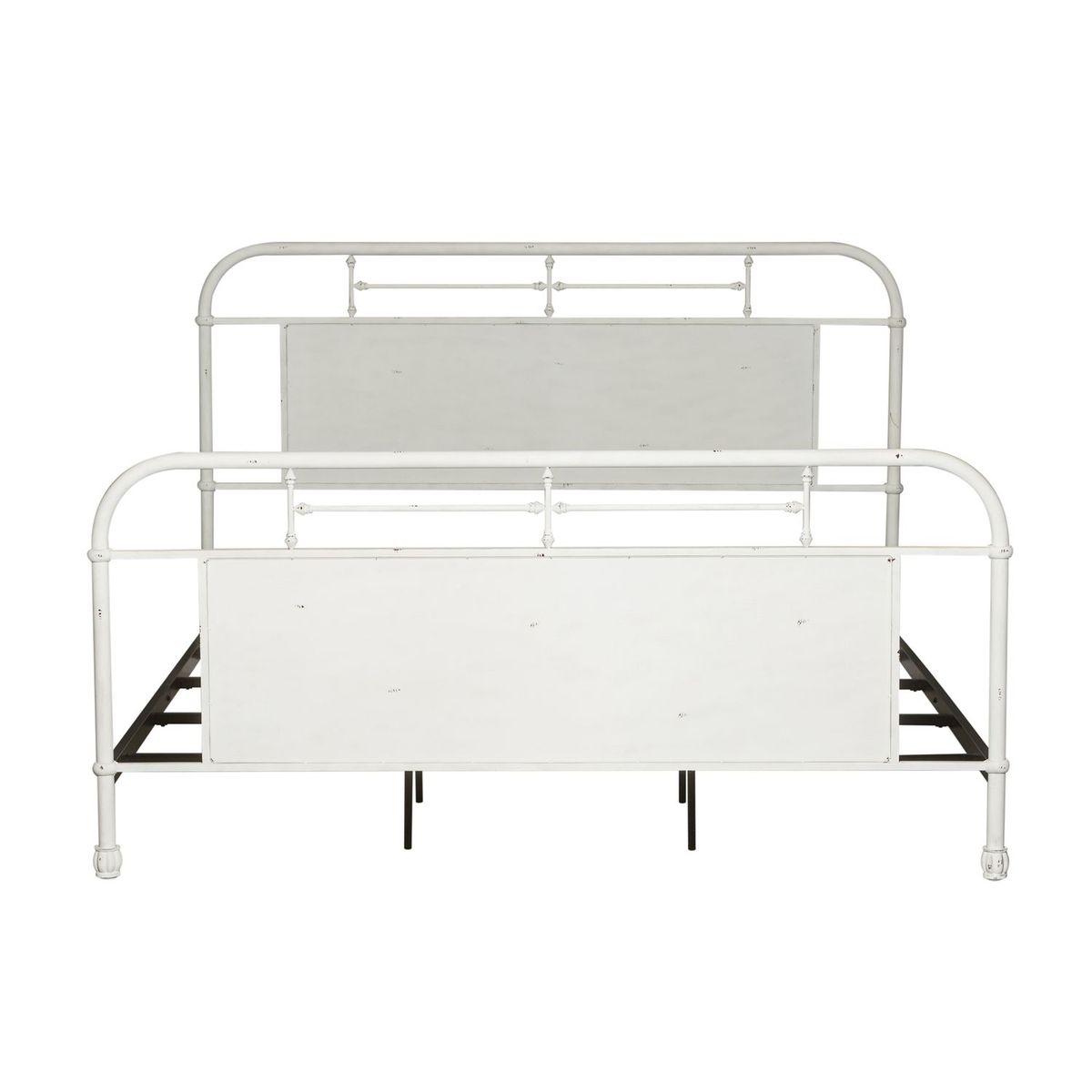 Liberty Furniture Vintage Series King Metal Bed in Antique White