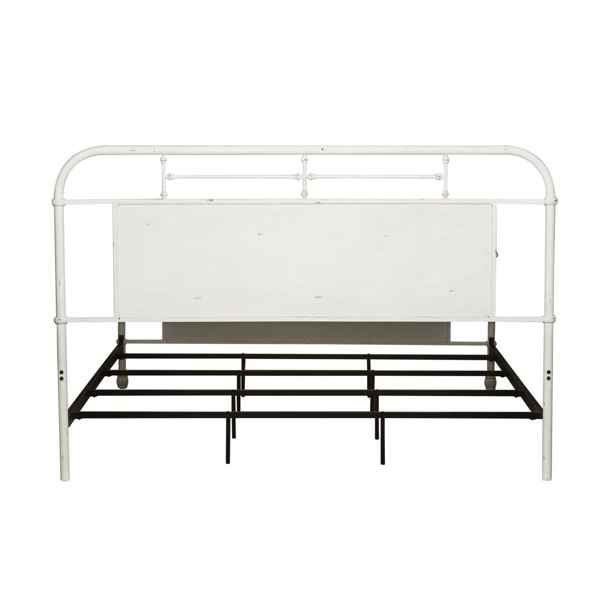 Liberty Furniture Vintage Series Queen Metal Bed in Antique White