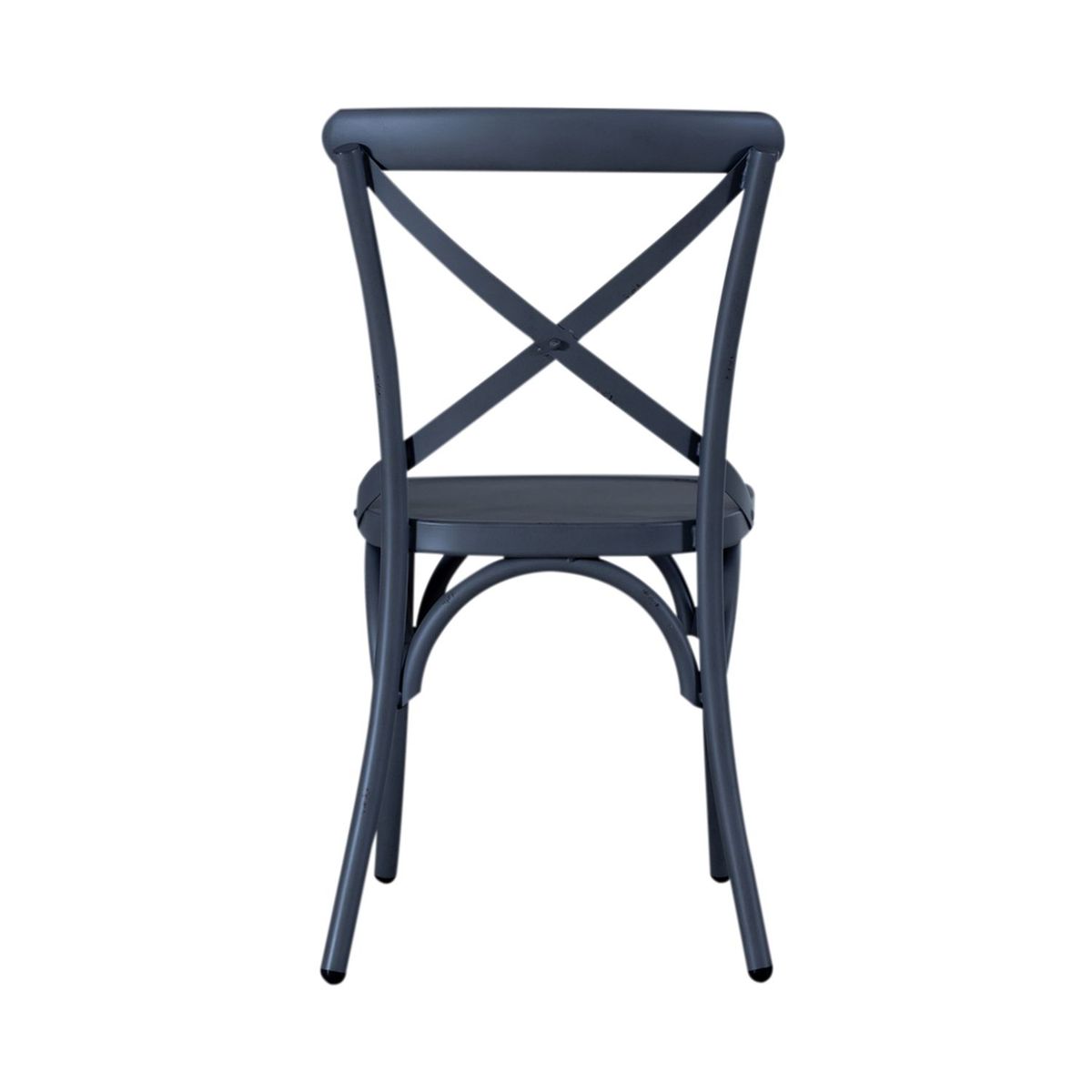 Liberty Furniture Vintage Series X Back Side Chair in Navy (Set of 2)