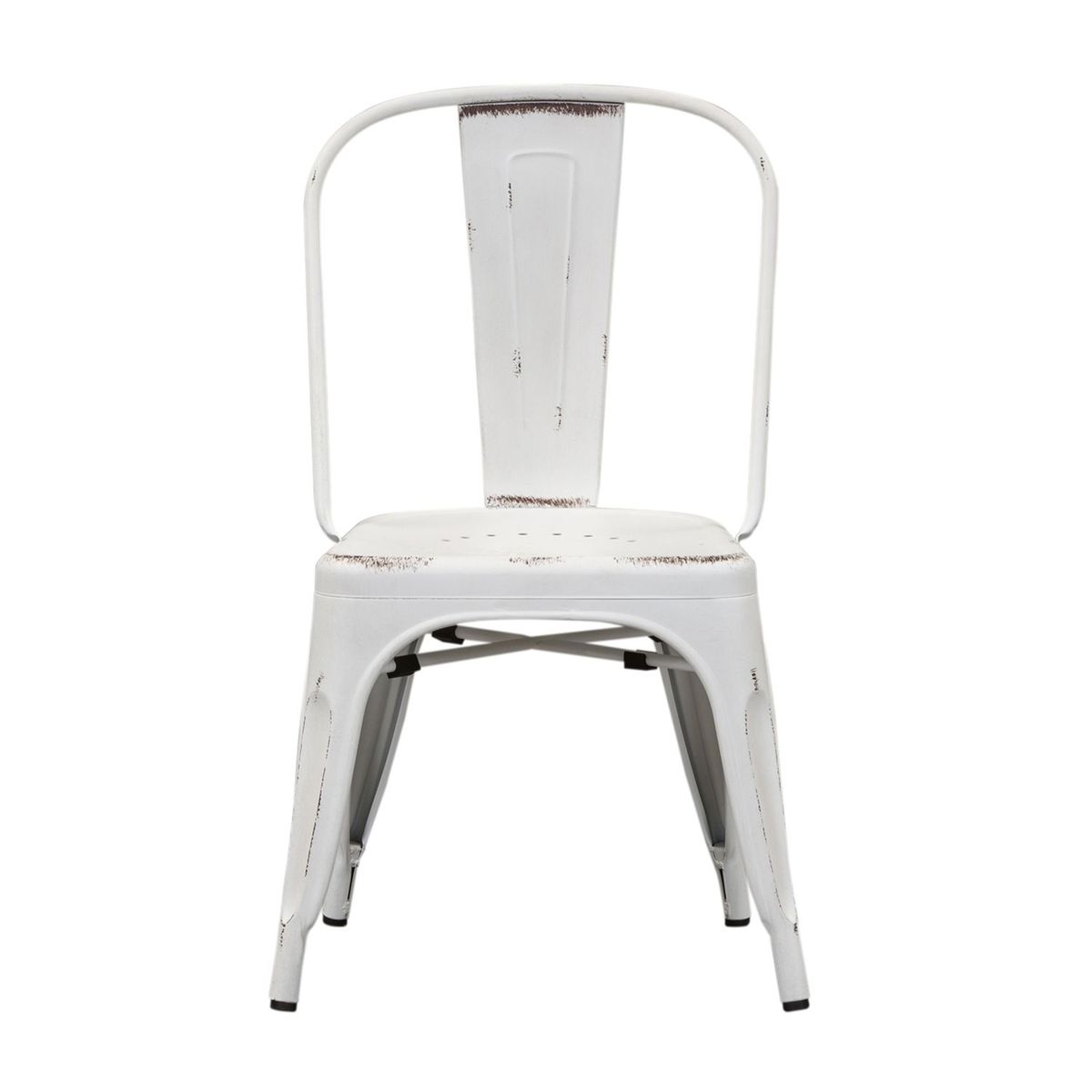 Liberty Furniture Vintage Series Bow Back Side Chair in Antique White (Set of 2) image