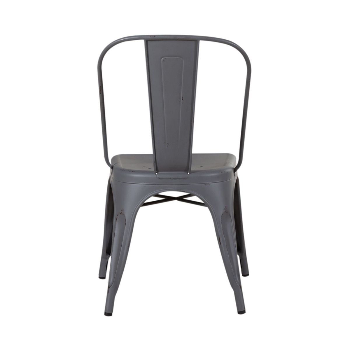 Liberty Furniture Vintage Series Bow Back Side Chair in Grey (Set of 2)