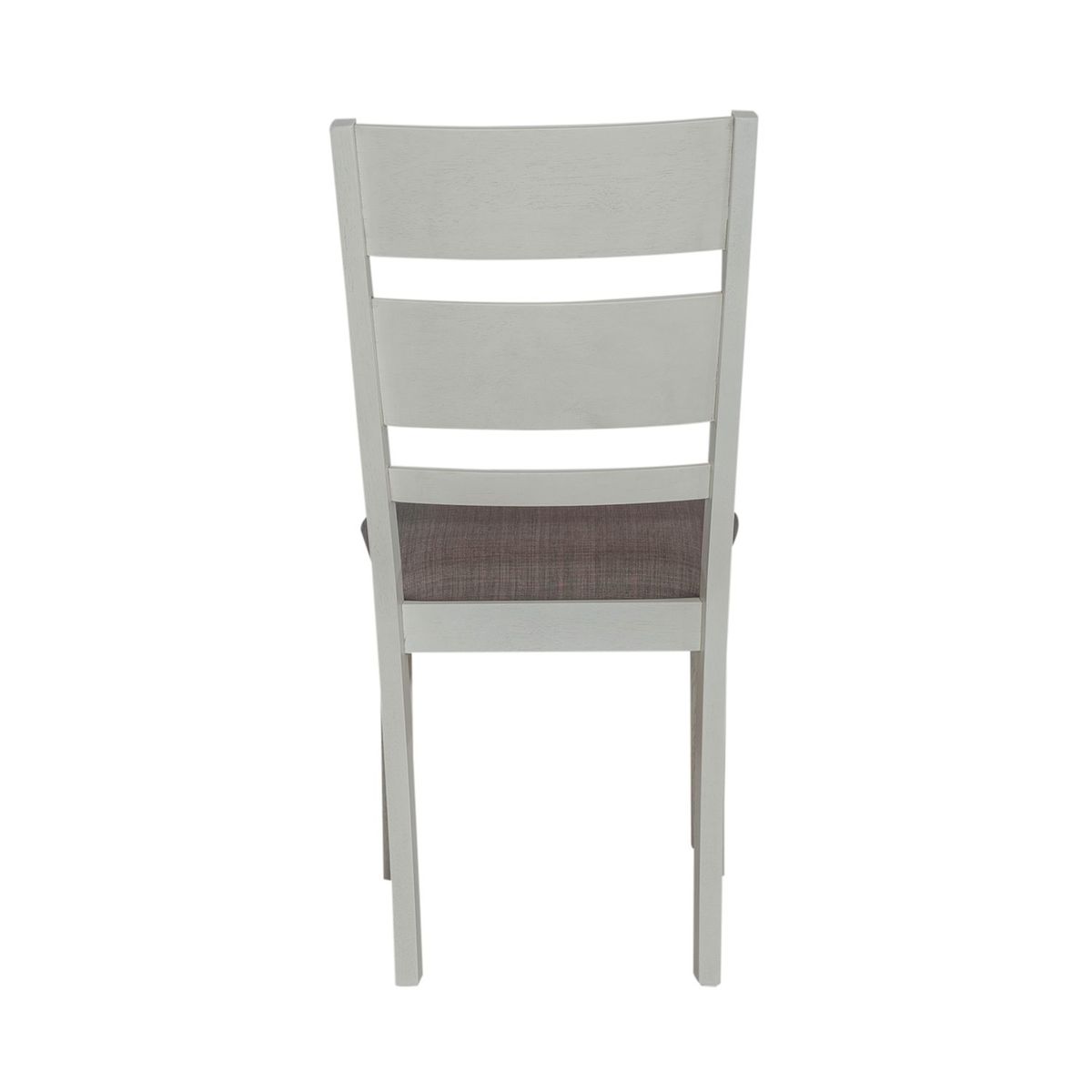 Liberty Furniture Brook Bay Slat Back Uph Side Chair (Set of 2) in Textured White