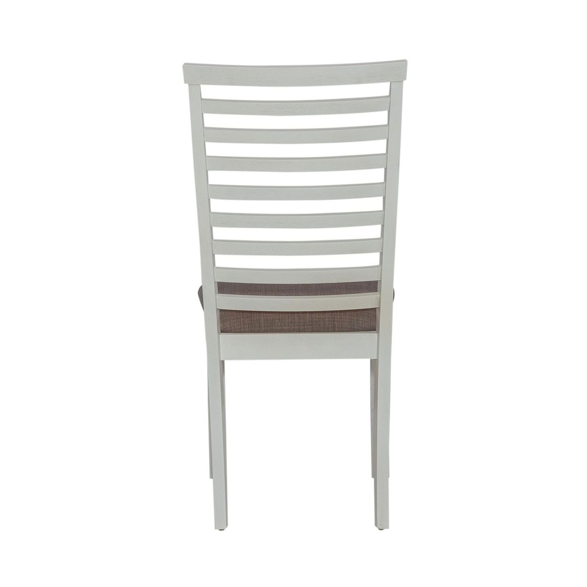 Liberty Furniture Brook Bay Uph Ladder Back Side Chair (Set of 2) in Textured White