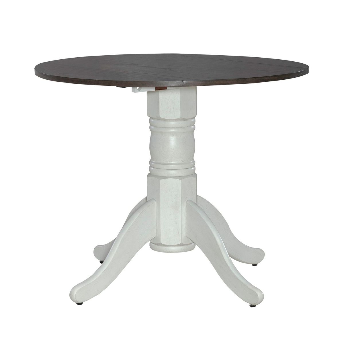 Liberty Furniture Brook Bay Drop Leaf Table in Textured White image