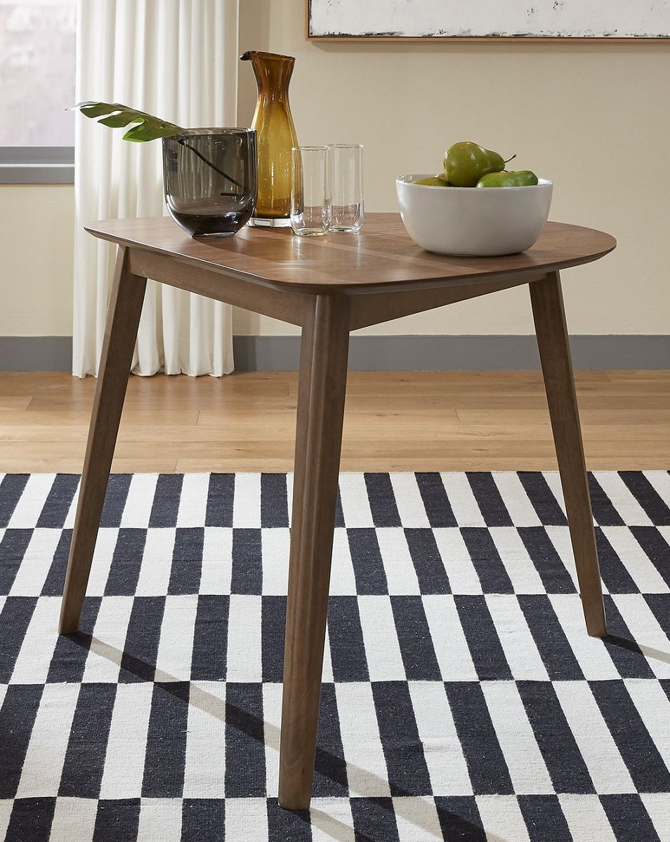 Liberty Furniture Space Saver Triangle Table in Satin Walnut