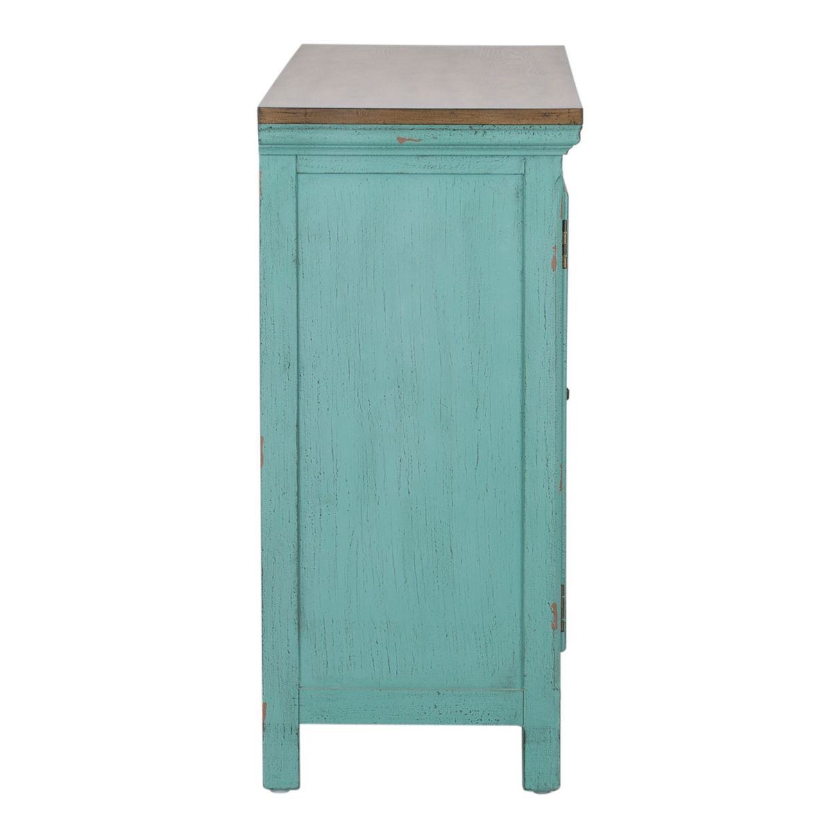 Liberty Furniture Kensington 3 Door Accent Cabinet in Turquoise