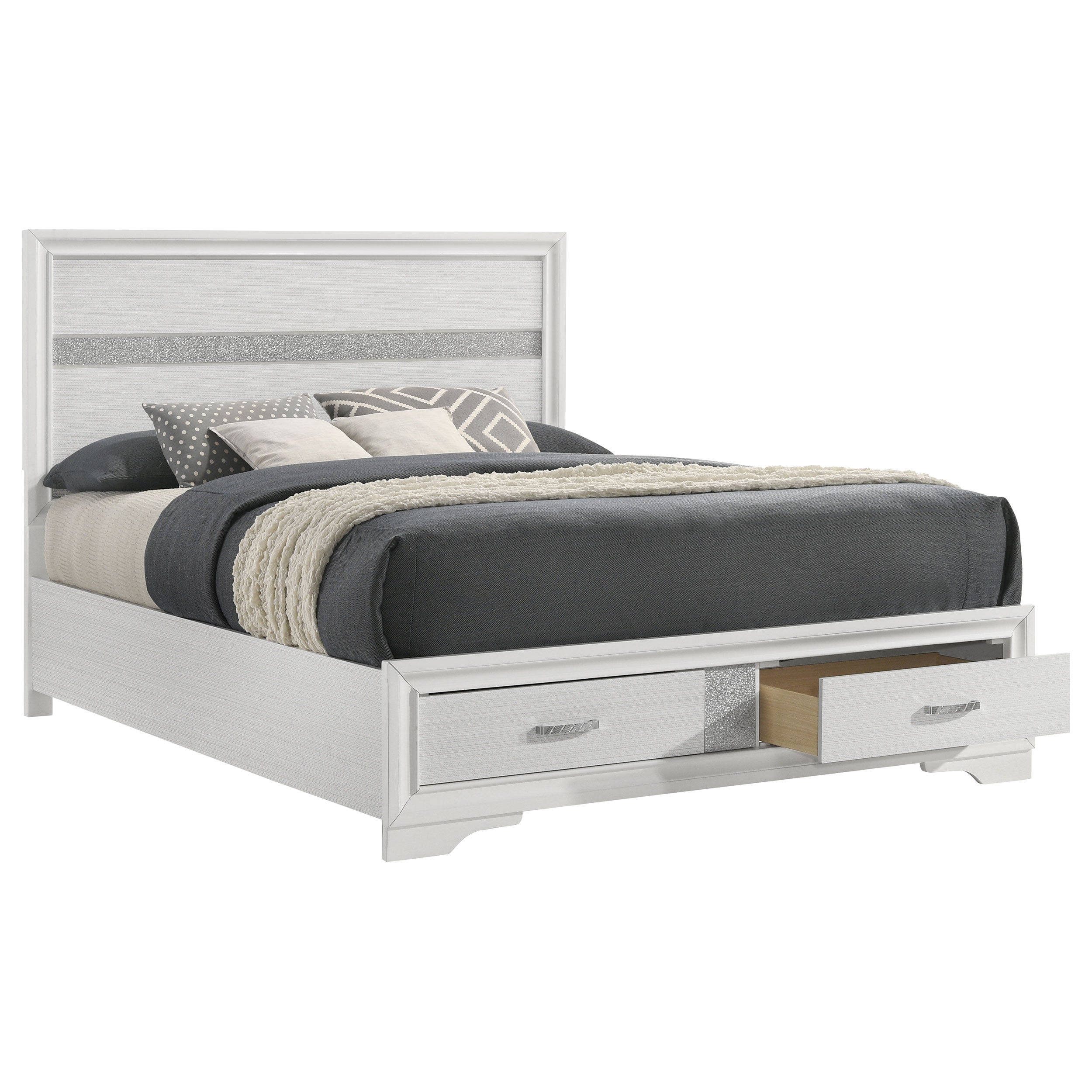 Miranda Panel Platform Storage Bed