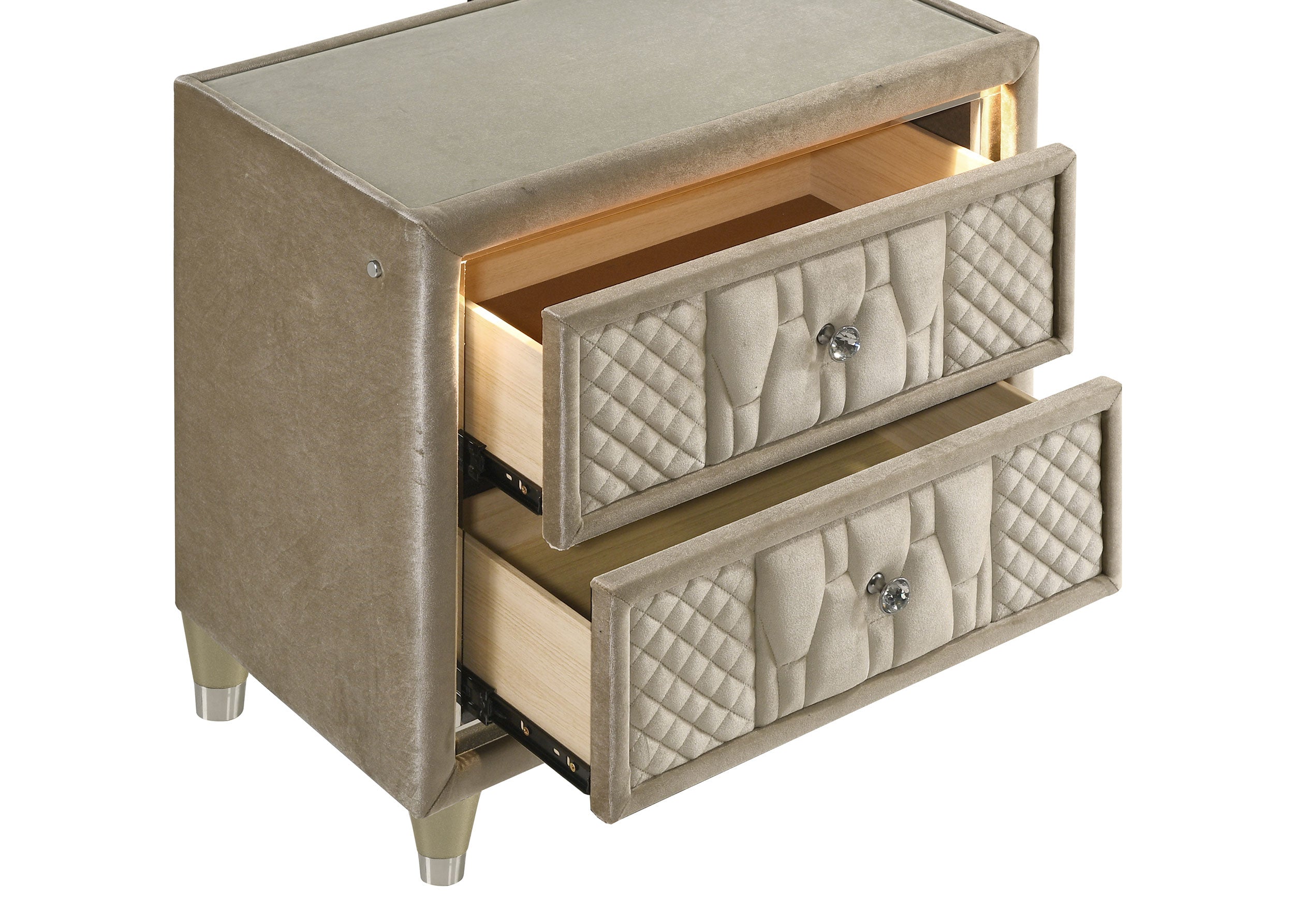 Lorient Nightstand with LED Lighting