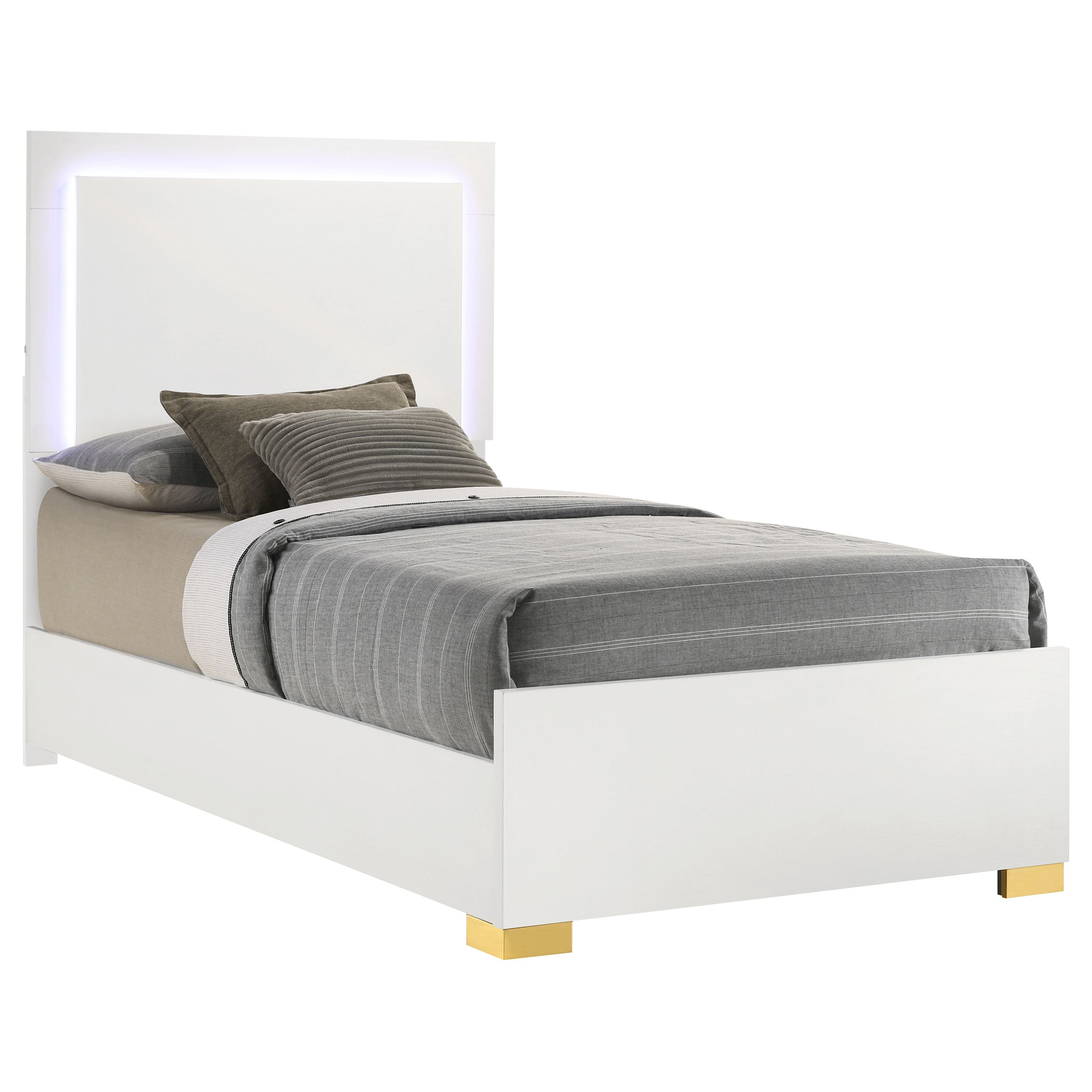 Marceline Panel Bed with LED Lighting