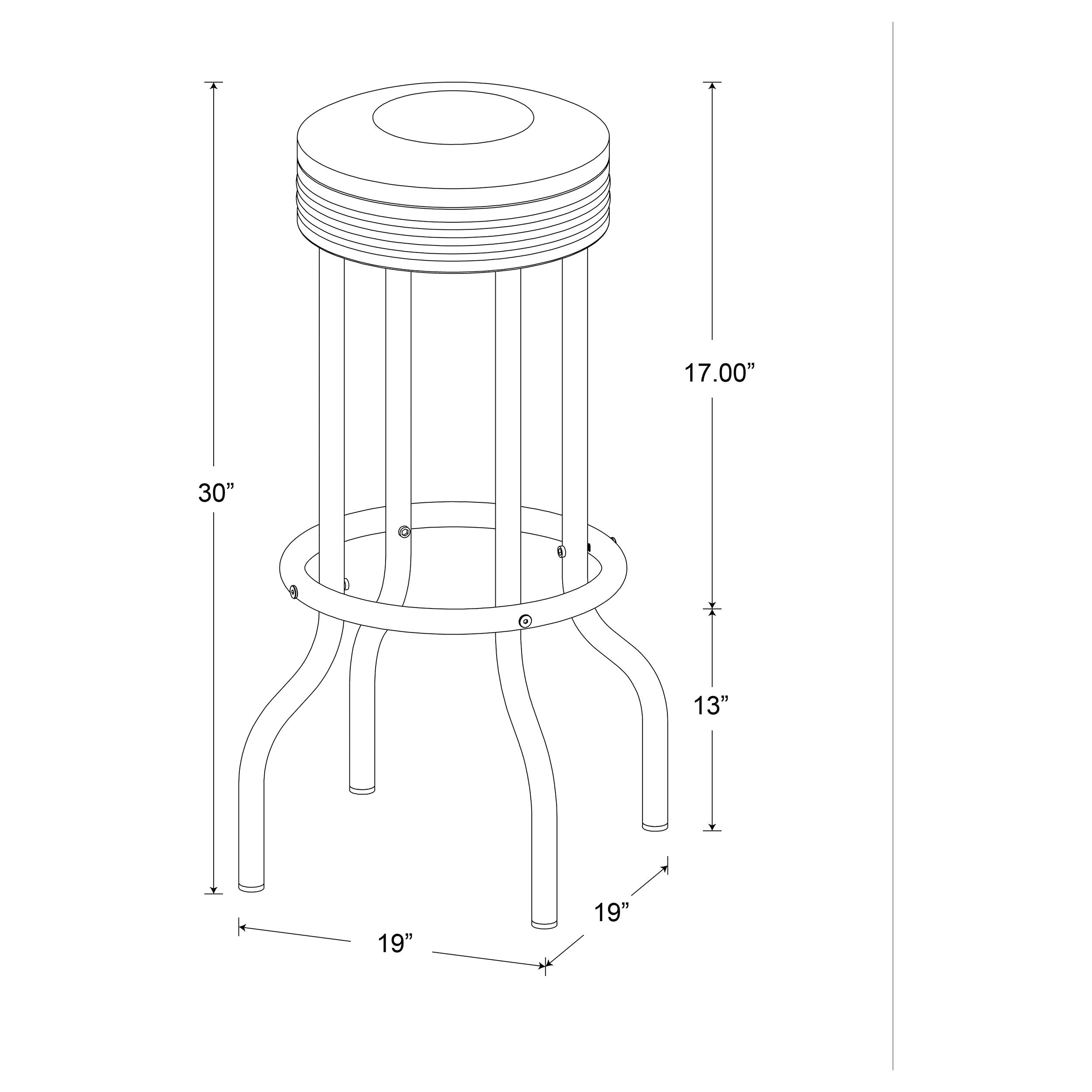 Retro Swivel Bar Stool