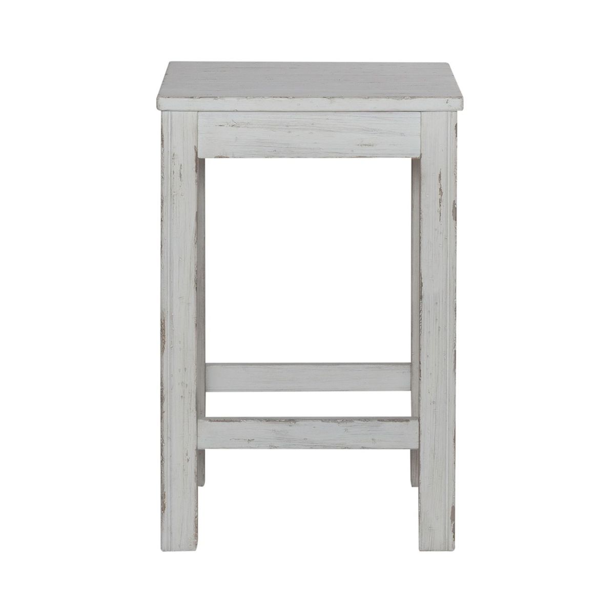 Liberty Furniture River Place Console Stool in Riverstone White & Tobacco
