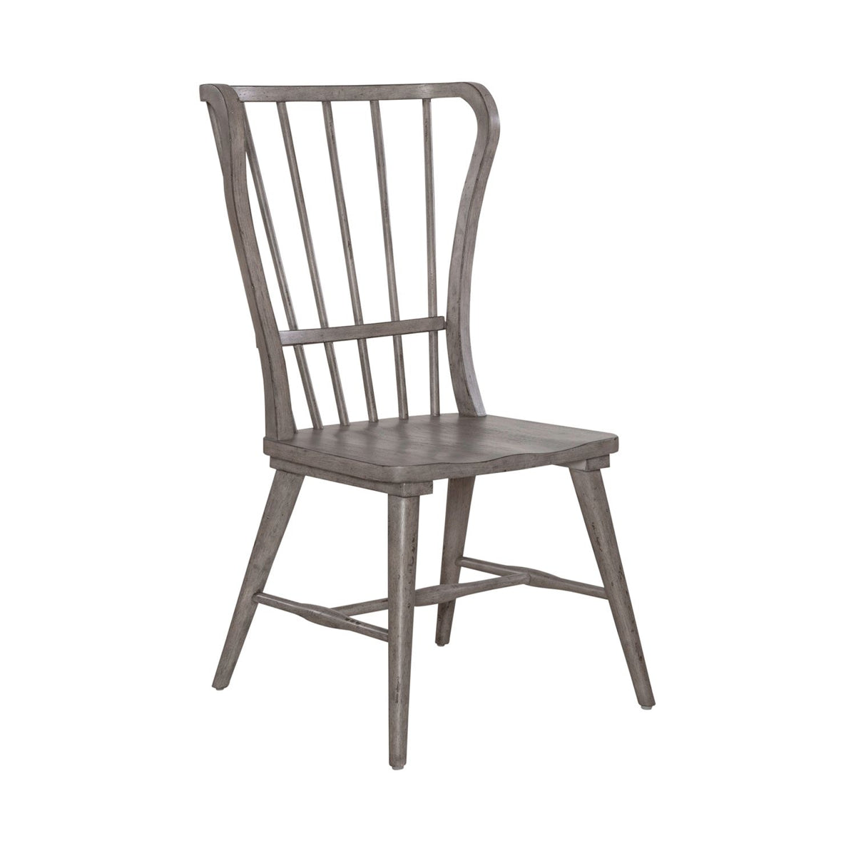 Liberty Furniture River Place Windsor Back Side Chair (Set of 2) in Riverstone Gray & Tobacco image