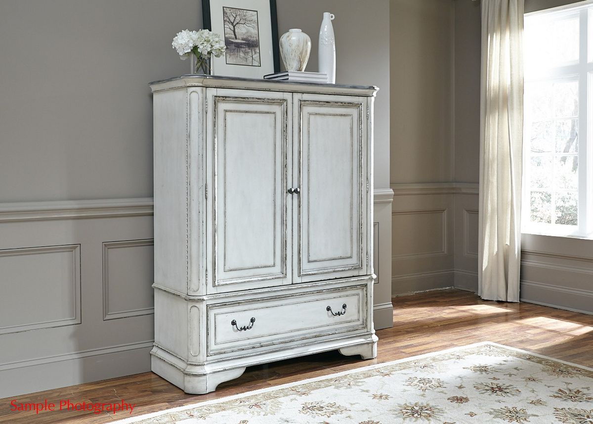 Liberty Magnolia Manor Door Chest in Antique White