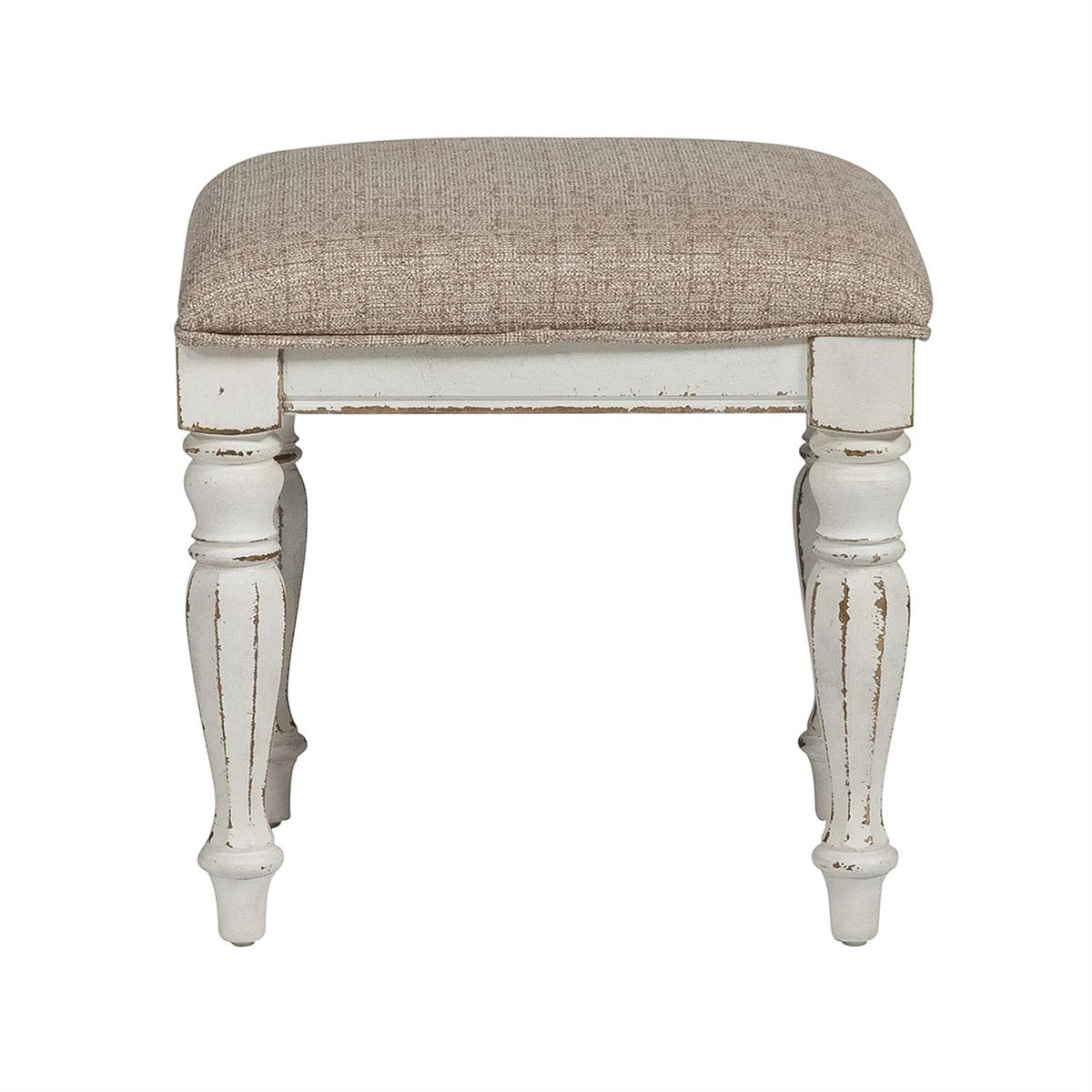 Liberty Magnolia Manor Vanity Stool in Antique White