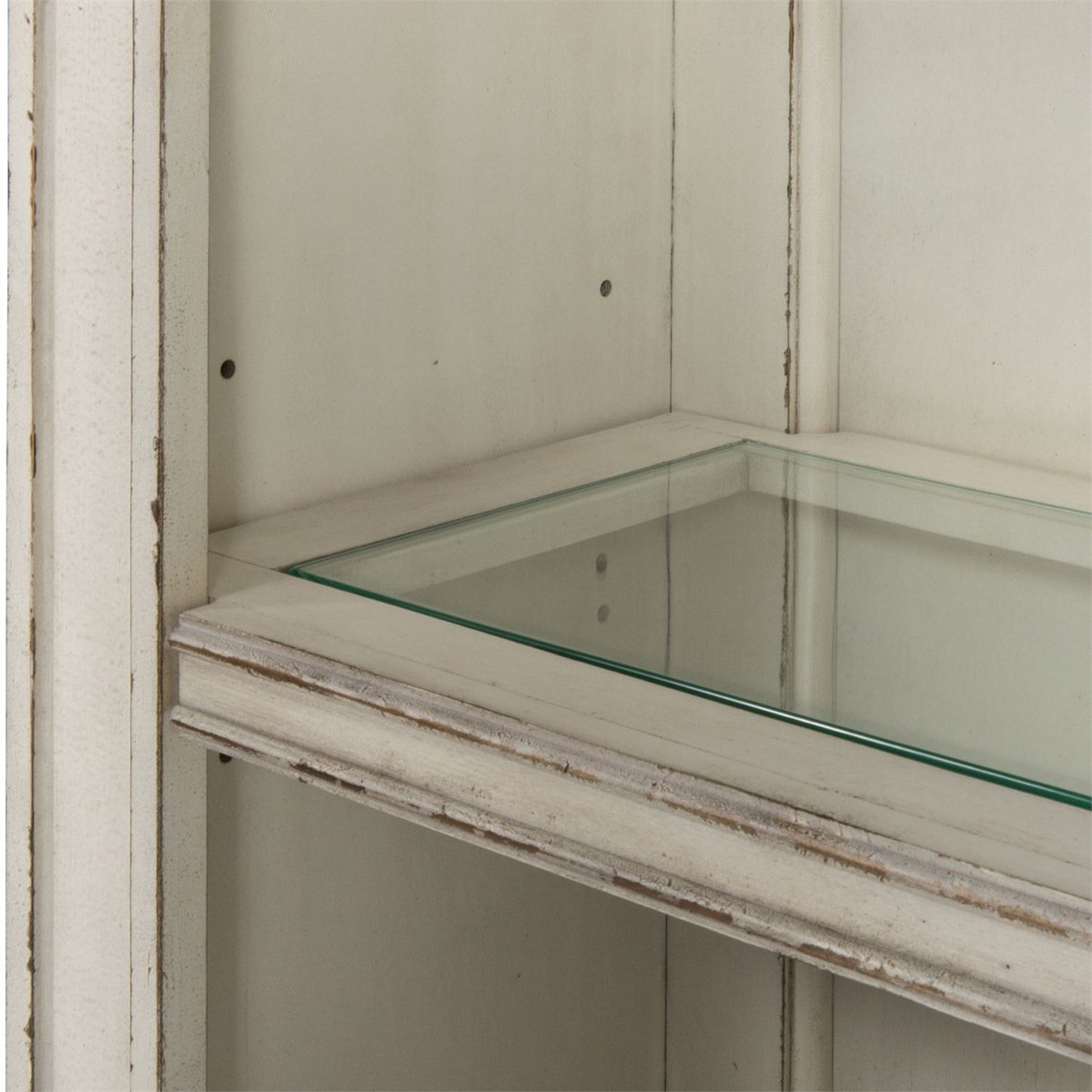 Liberty Magnolia Manor Credenza with Hutch in Antique White