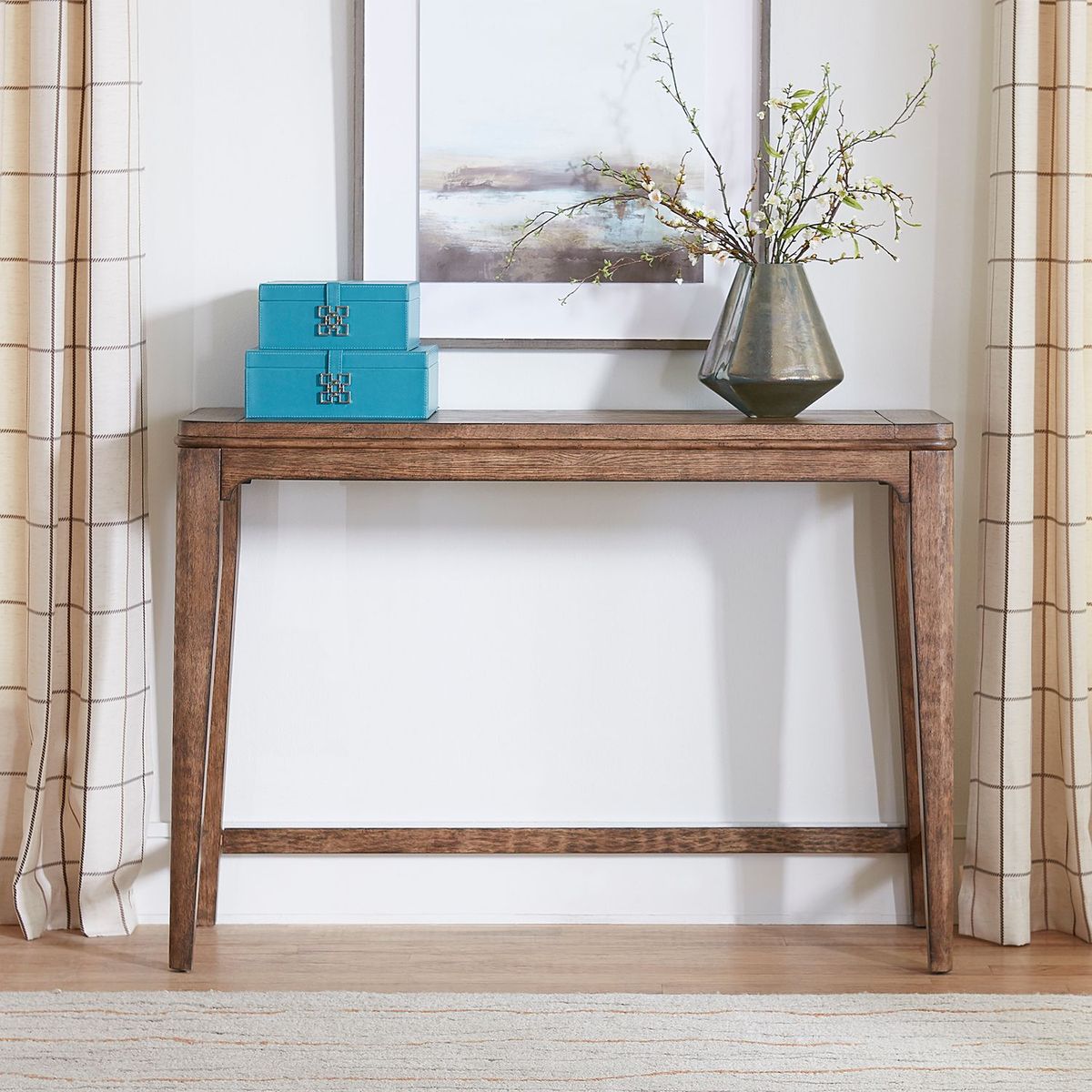 Liberty Furniture Ashford Console Bar Table in Sienna