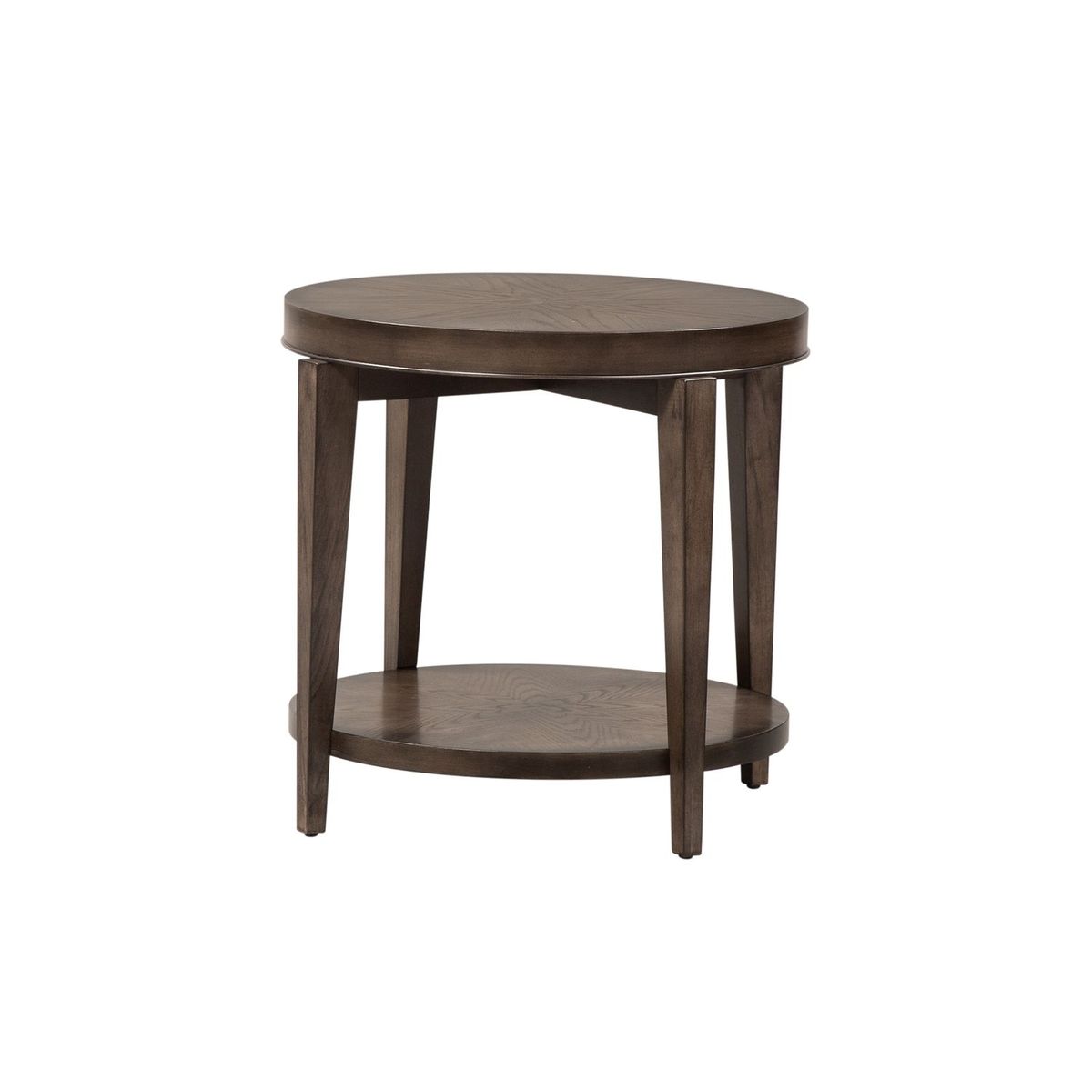 Liberty Furniture Penton Round End Table in Espresso Stone268-OT1020 image