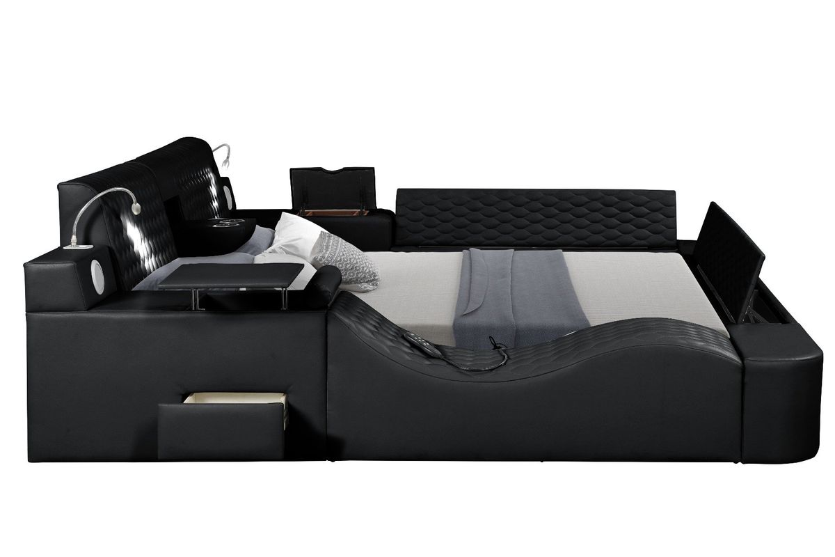 Galaxy Home Zoya Modern Style Queen Bed in Black 698781236338 image