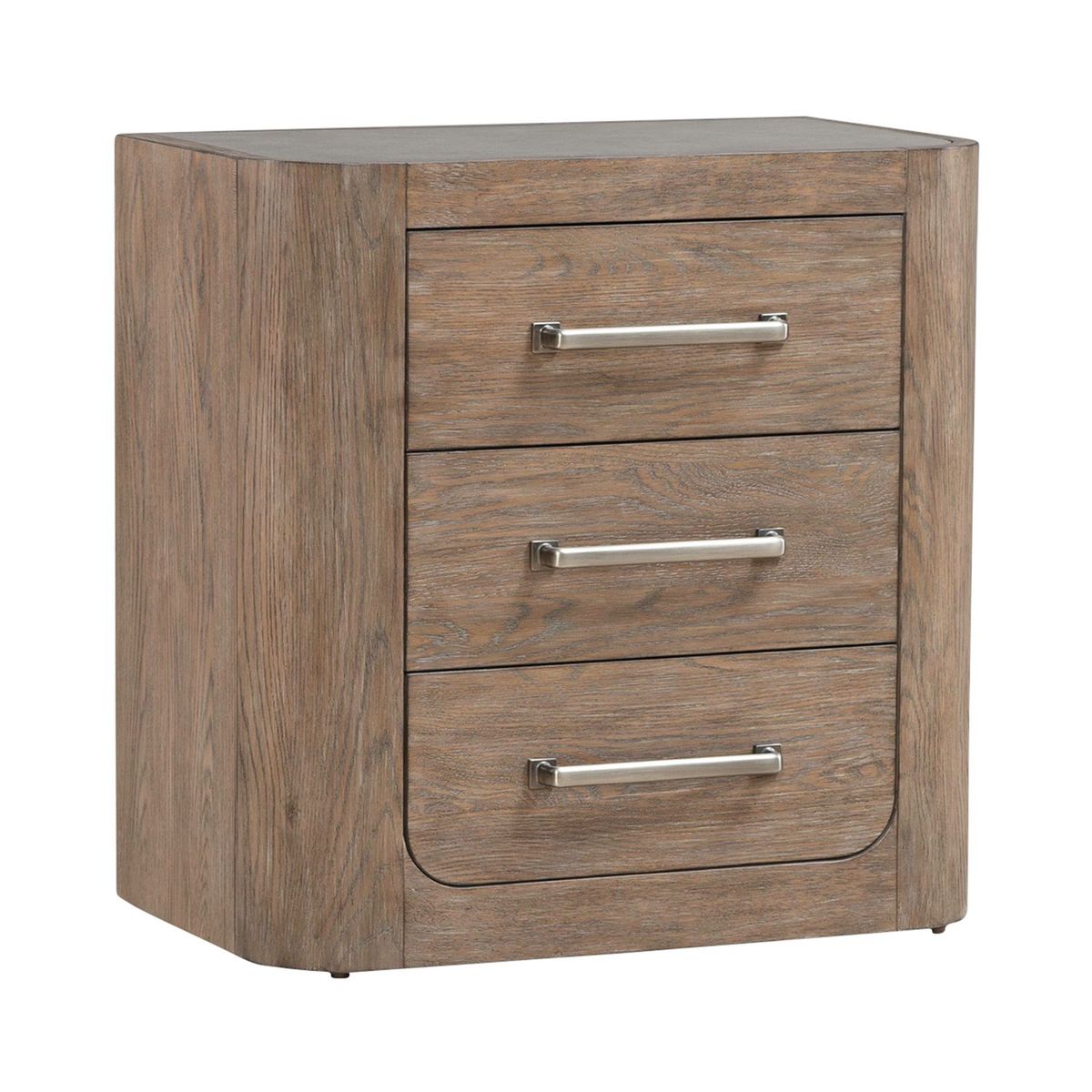 Liberty Furniture South Bend Nightstand w/ Charging Station in Burnished Clay