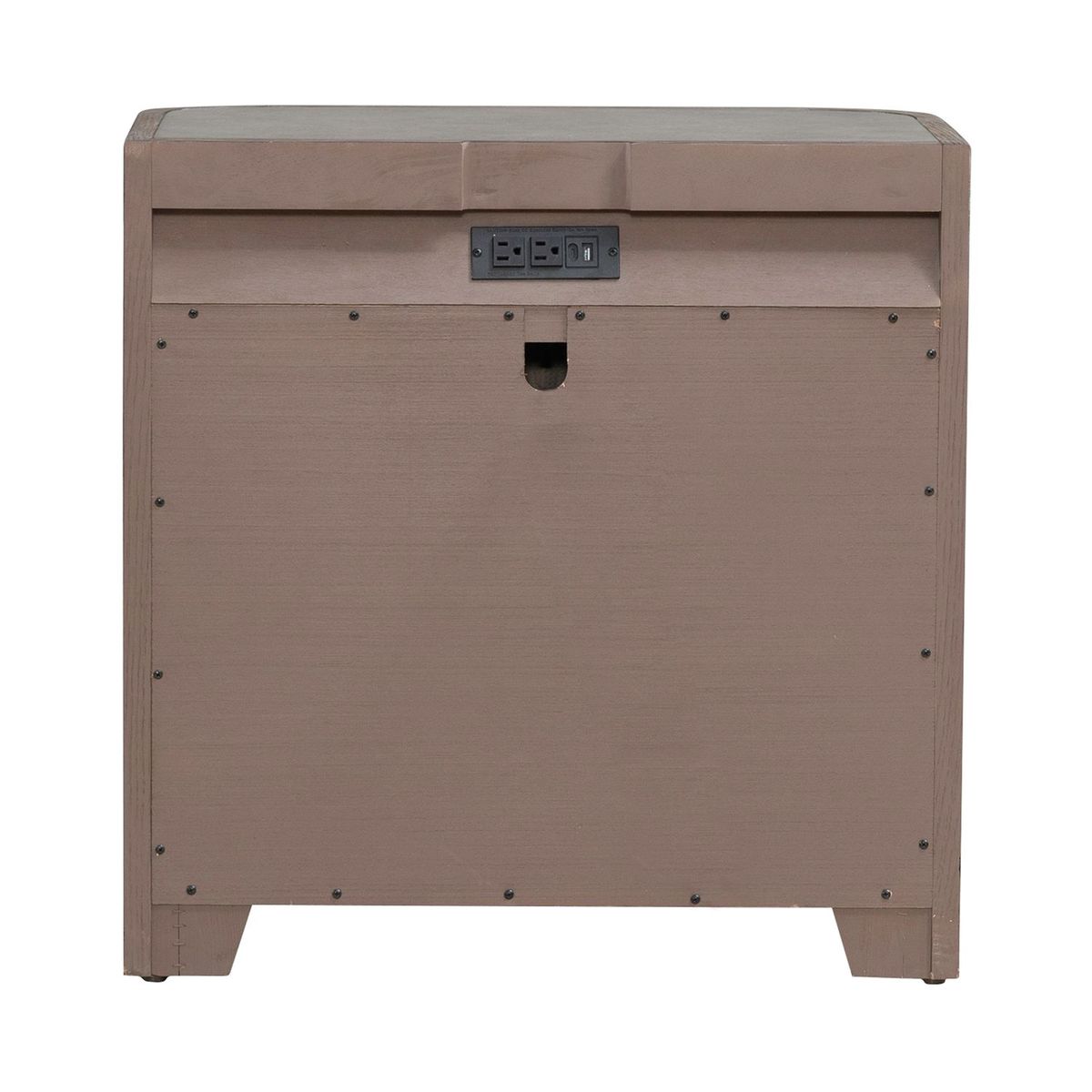 Liberty Furniture South Bend Nightstand w/ Charging Station in Burnished Clay