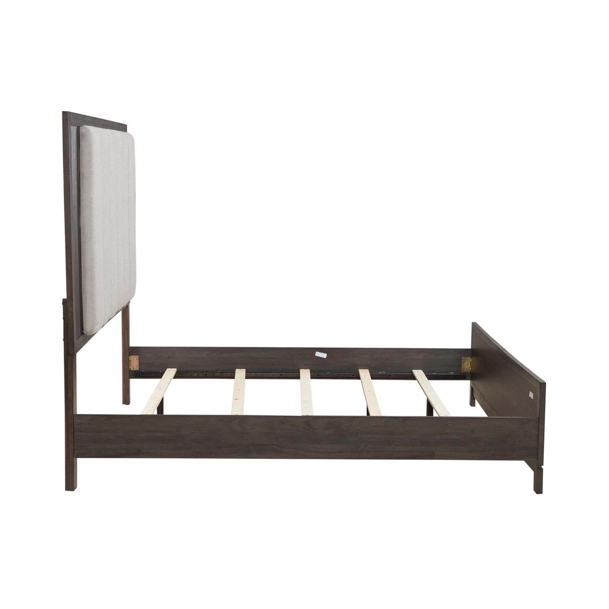 Liberty Furniture Modern Edge King Upholstered Bed in Caffe
