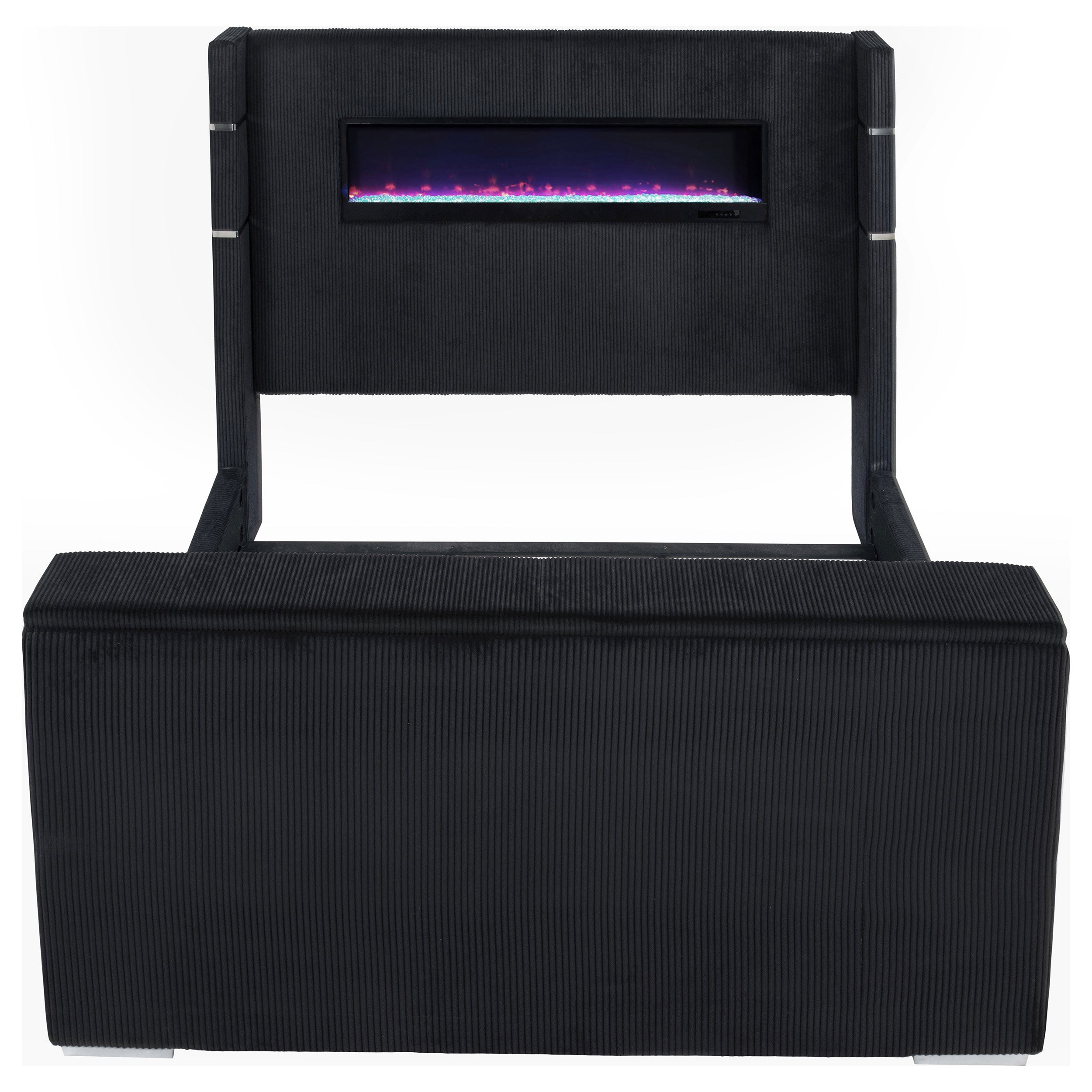 Tisdall Wingback TV Bed with Flame Visualizer