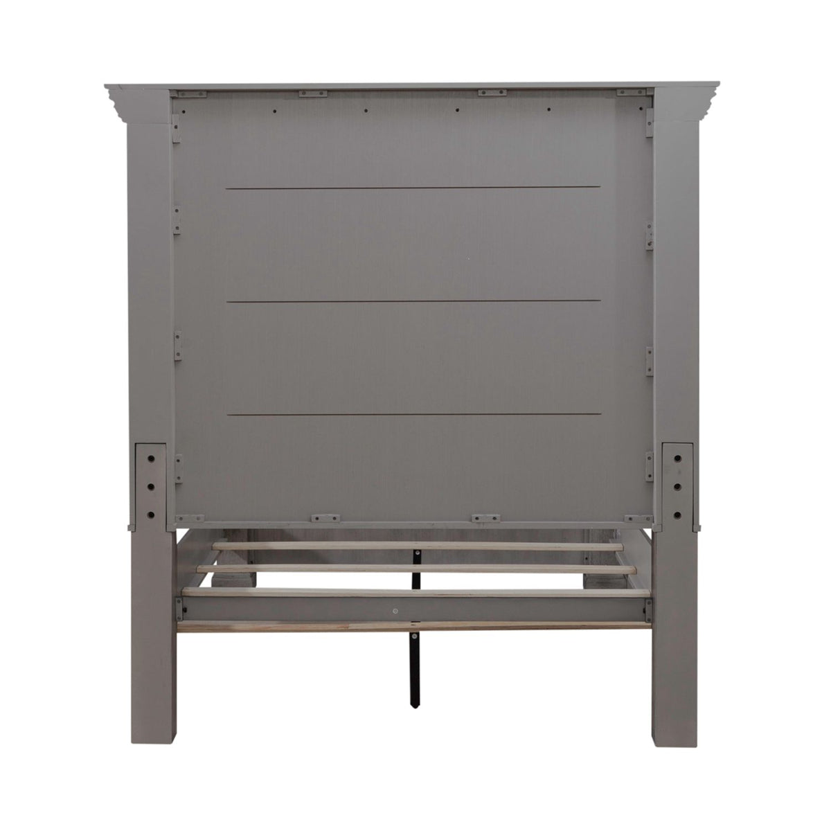 Liberty Furniture Big Valley King Mansion Panel Bed in Graystone