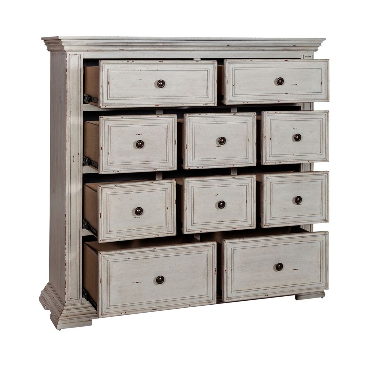 Liberty Furniture Big Valley 10 Drawer Chesser in Whitestone