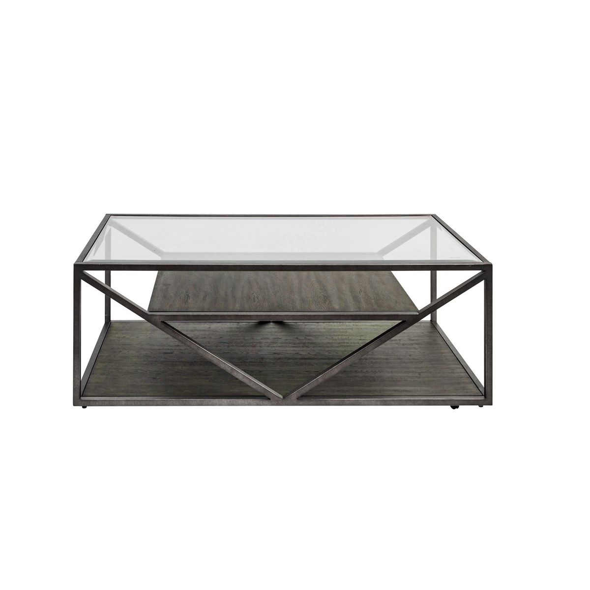 Liberty Furniture Arista Rectangular Cocktail Table in Cobblestone Brown image