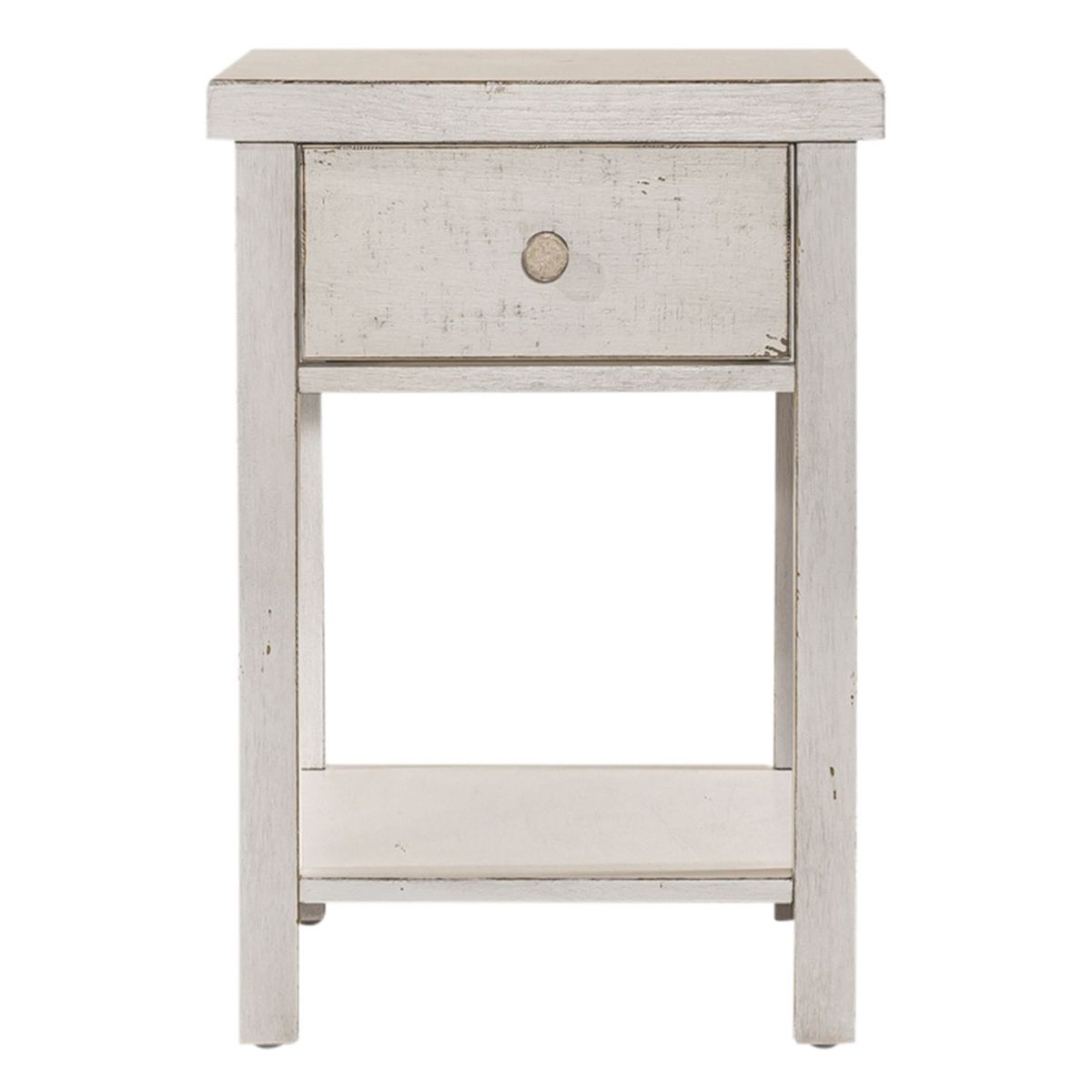 Liberty Furniture Modern Farmhouse Chair Side Table in White image