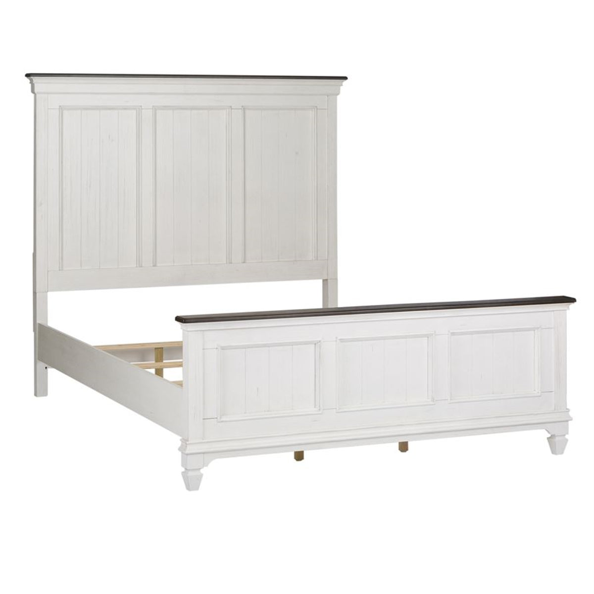 Liberty Furniture Allyson Park Cal King Panel Bed in Wirebrushed White