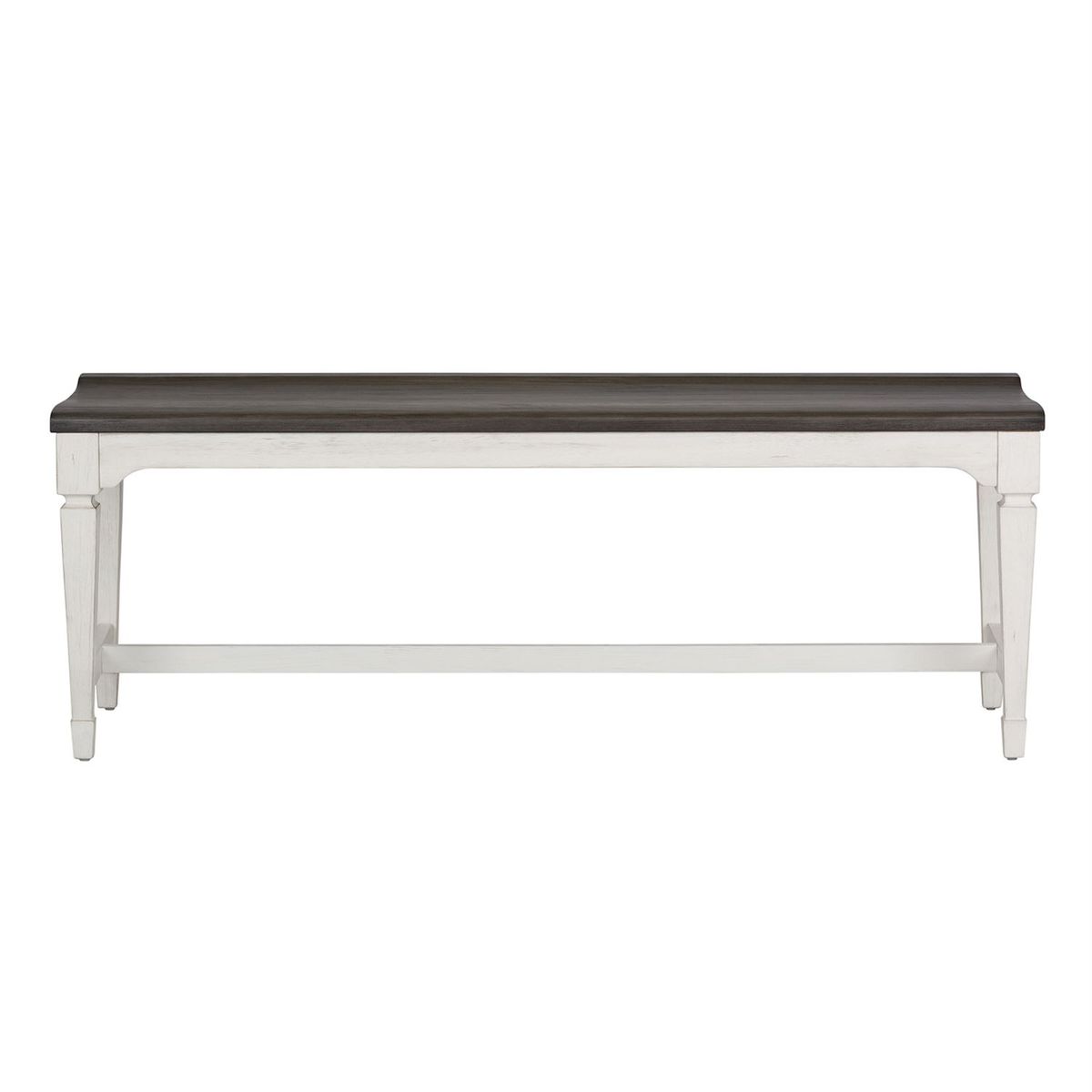 Liberty Furniture Allyson Park Wood Seat Bench in Wirebrushed White