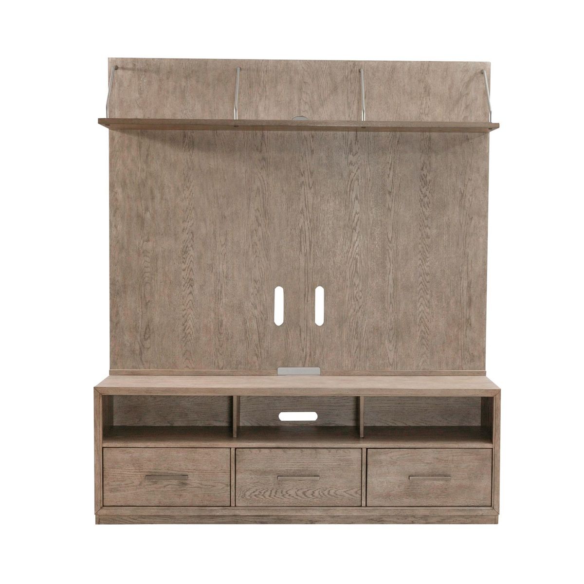 Liberty Furniture City Scape Entertainment Center in Burnished Beige