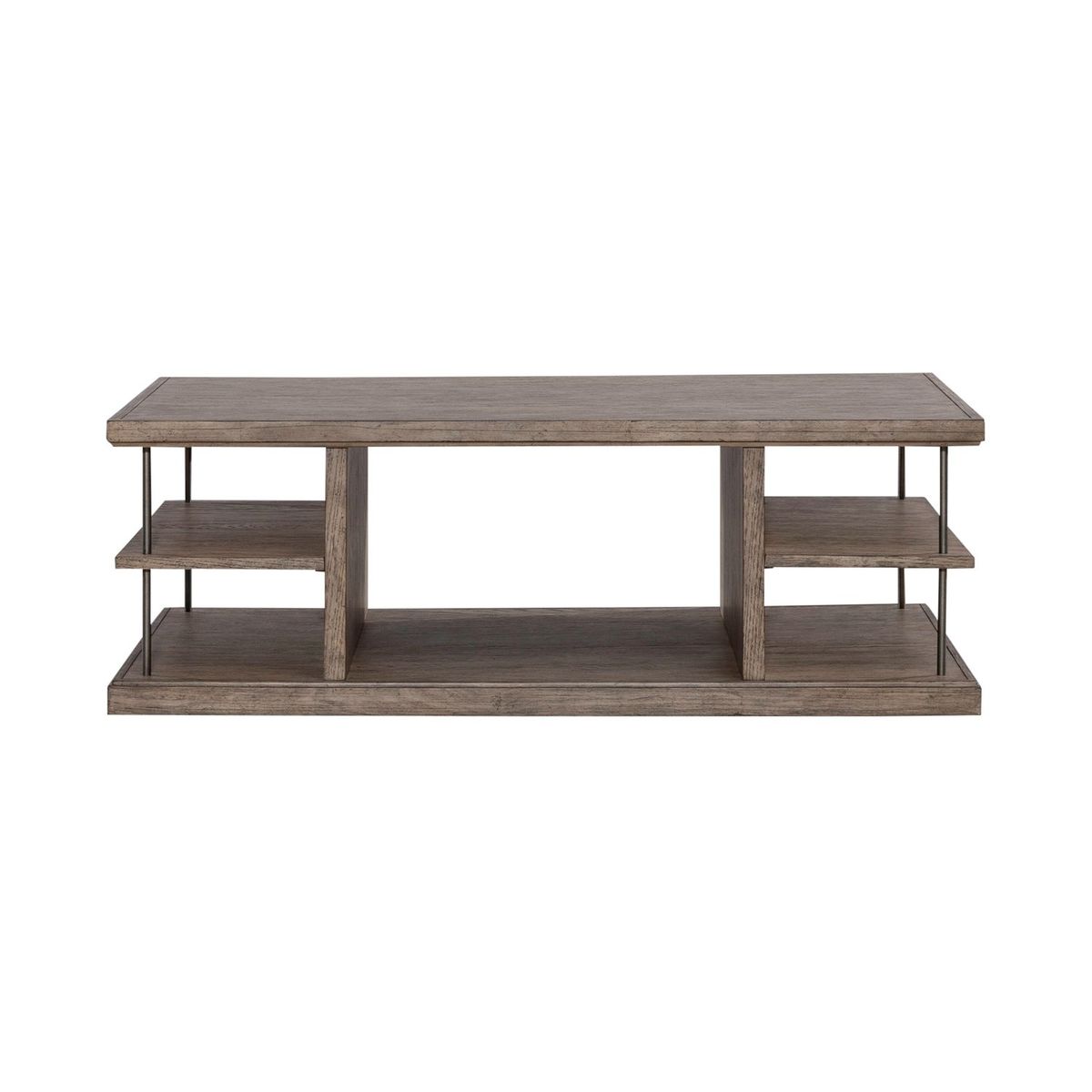 Liberty Furniture City Scape Cocktail Table in White Oak Veneers