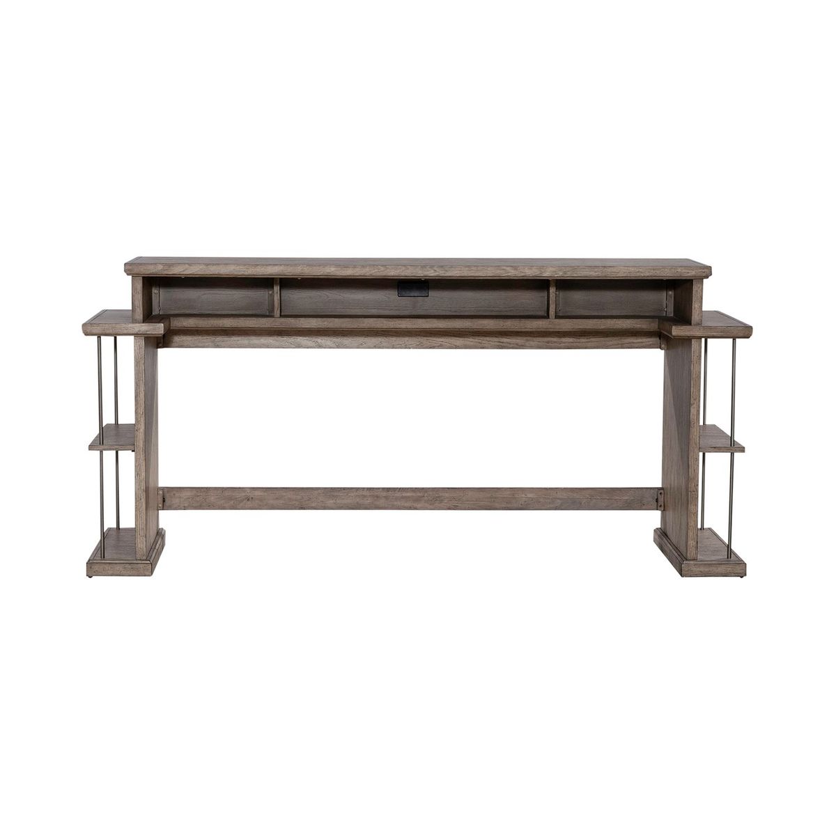 Liberty Furniture City Scape Console Bar Table in White Oak Veneers