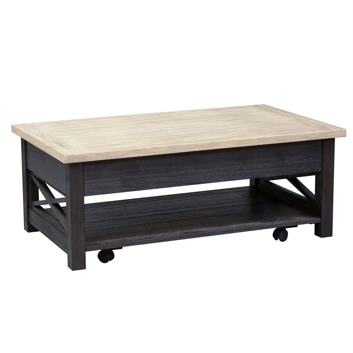Liberty Heatherbrook Lift Top Cocktail Table in Charcoal and Ash