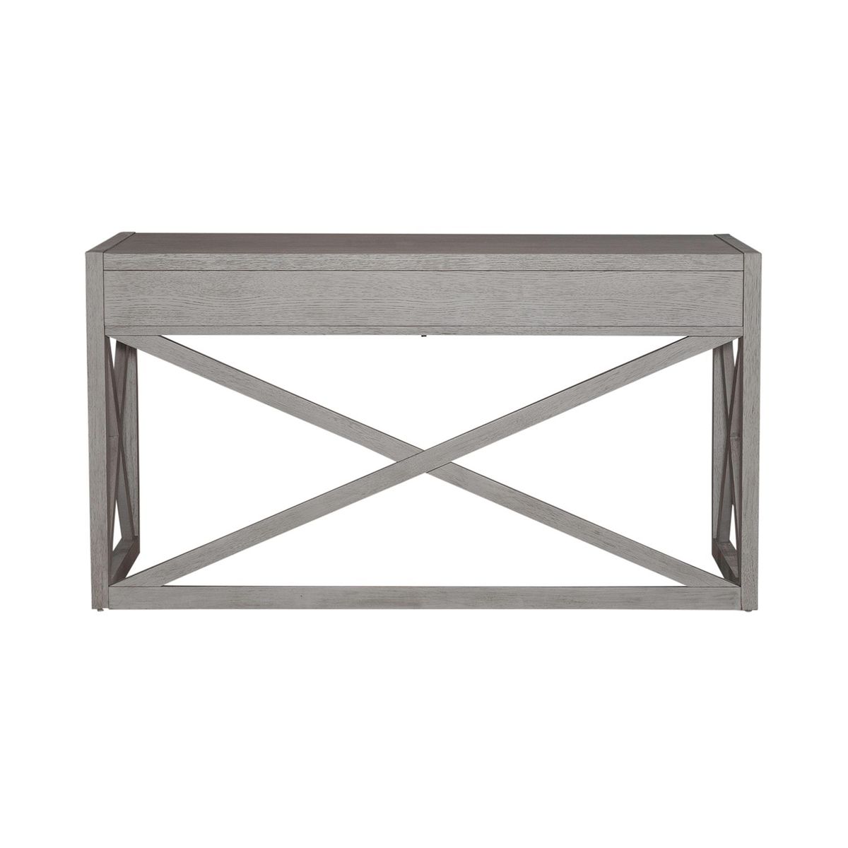 Liberty Furniture Palmetto Heights Writing Desk in Shell White/ Driftwood