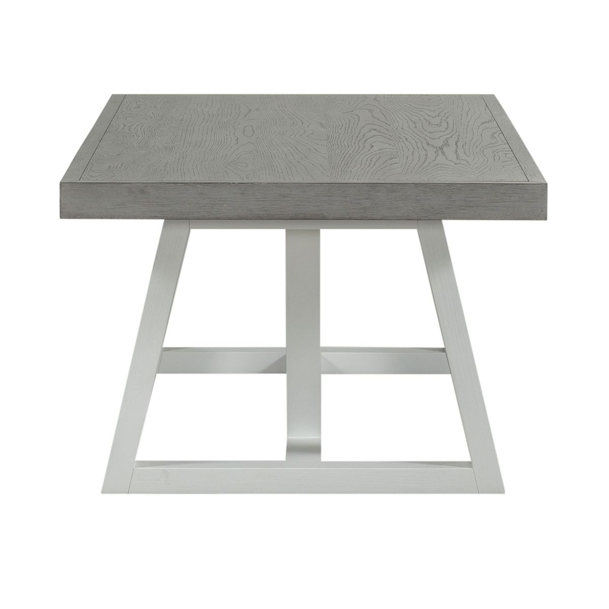 Liberty Furniture Palmetto Heights Rectangular Cocktail Table in Shell White & Driftwood