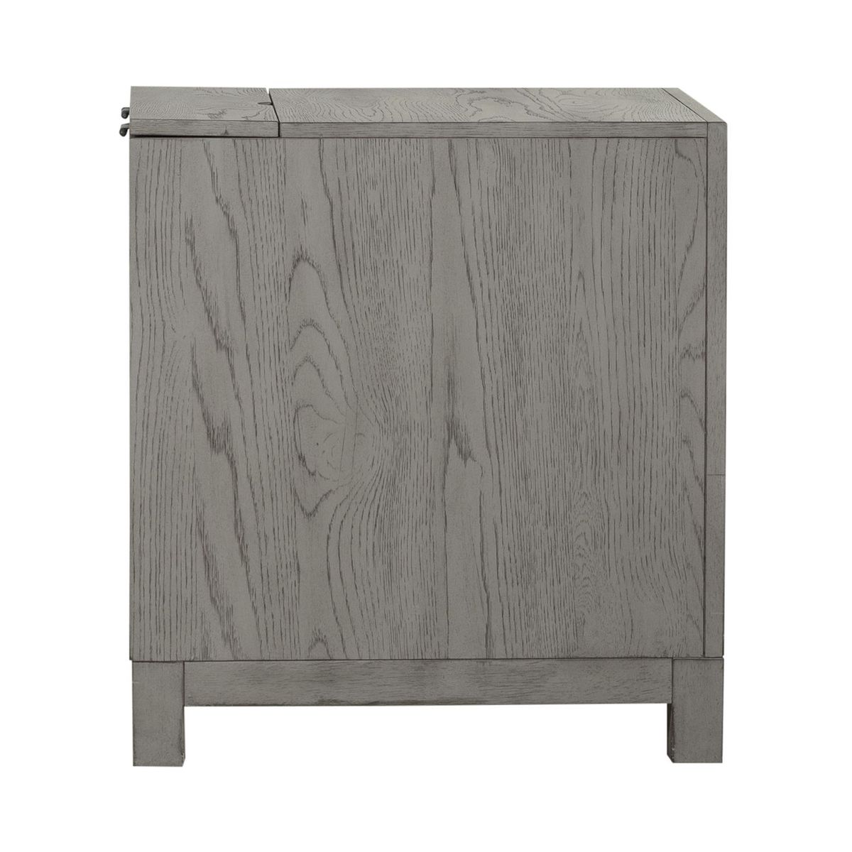 Liberty Furniture Palmetto Heights 3 Drawer Chairside Table in Shell White & Driftwood