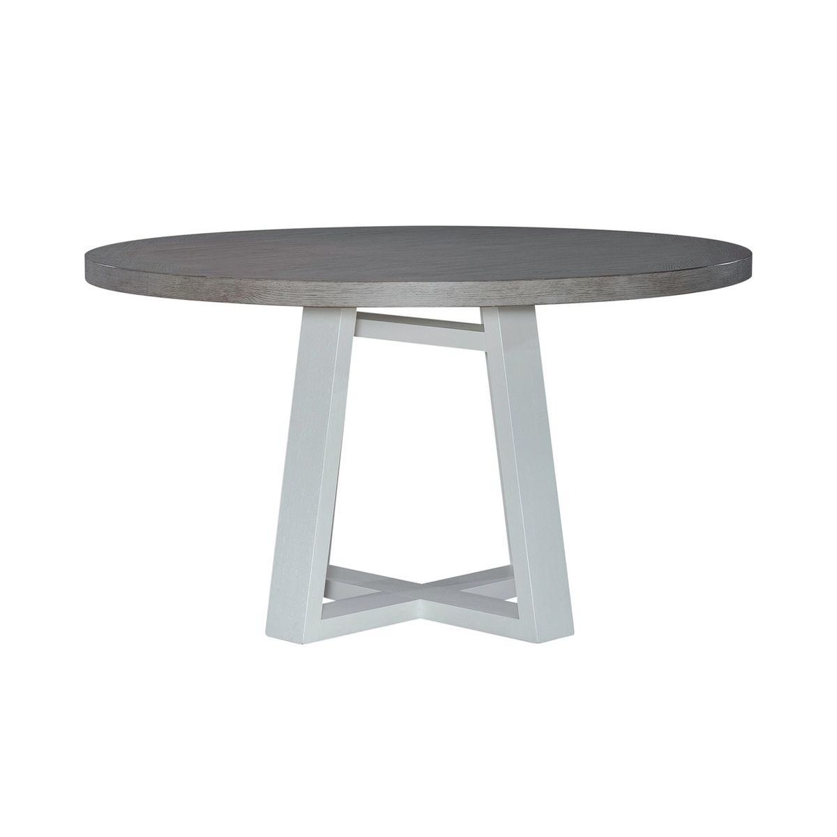 Liberty Furniture Palmetto Heights Round Pedestal Table in Two-Tone