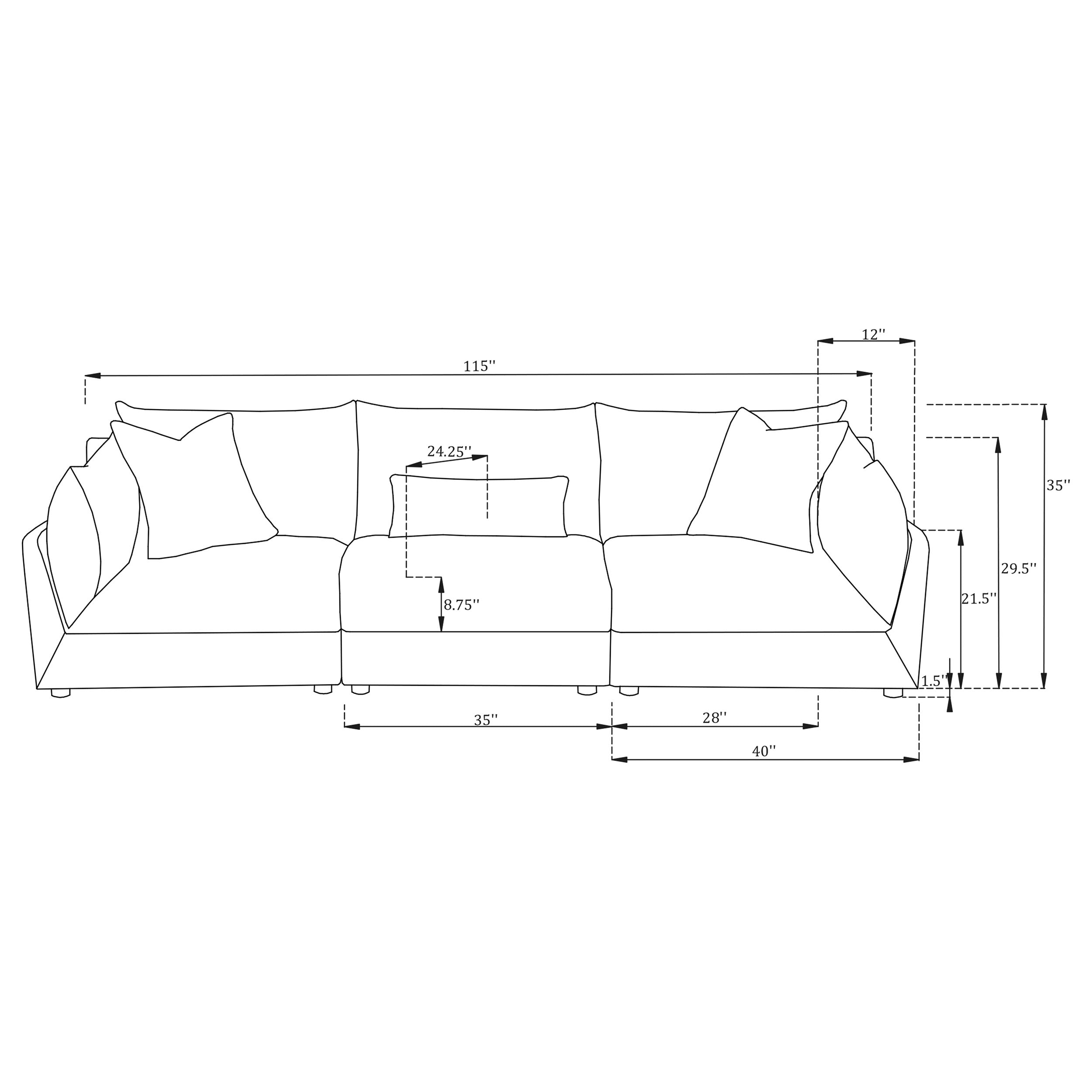 Sasha Stationary Sofas